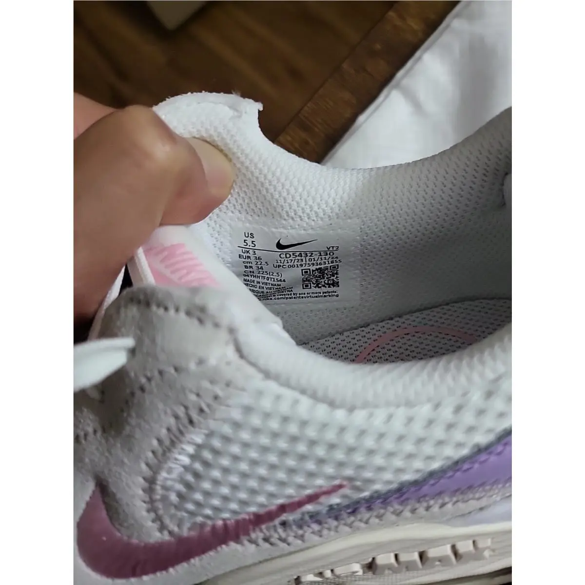 Nike shoes - Nike Air Max Excee - Air Max Excee - CD5432-130 - Sail/Summit White-Lilac Bloom (UPC: 197593621221) 4