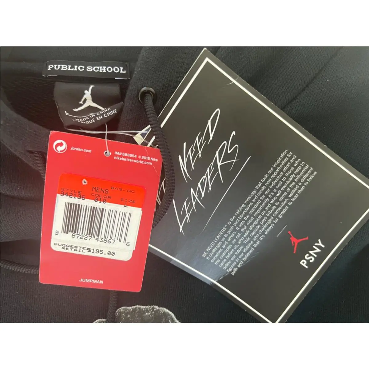 Nike clothing - JORDAN X PSNY TINKER HOODIE - 942136-010 - Black 12