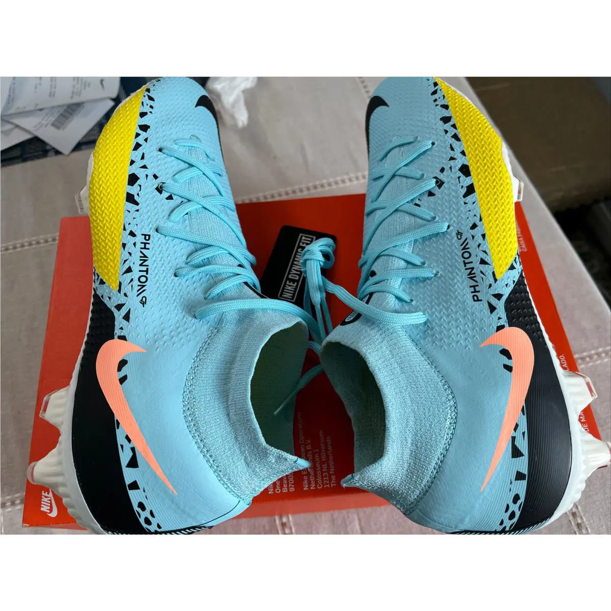 Nike shoes - Nike Phantom GT2 PRO DF FG - DC0759 407 - Glacier Ice Black 8