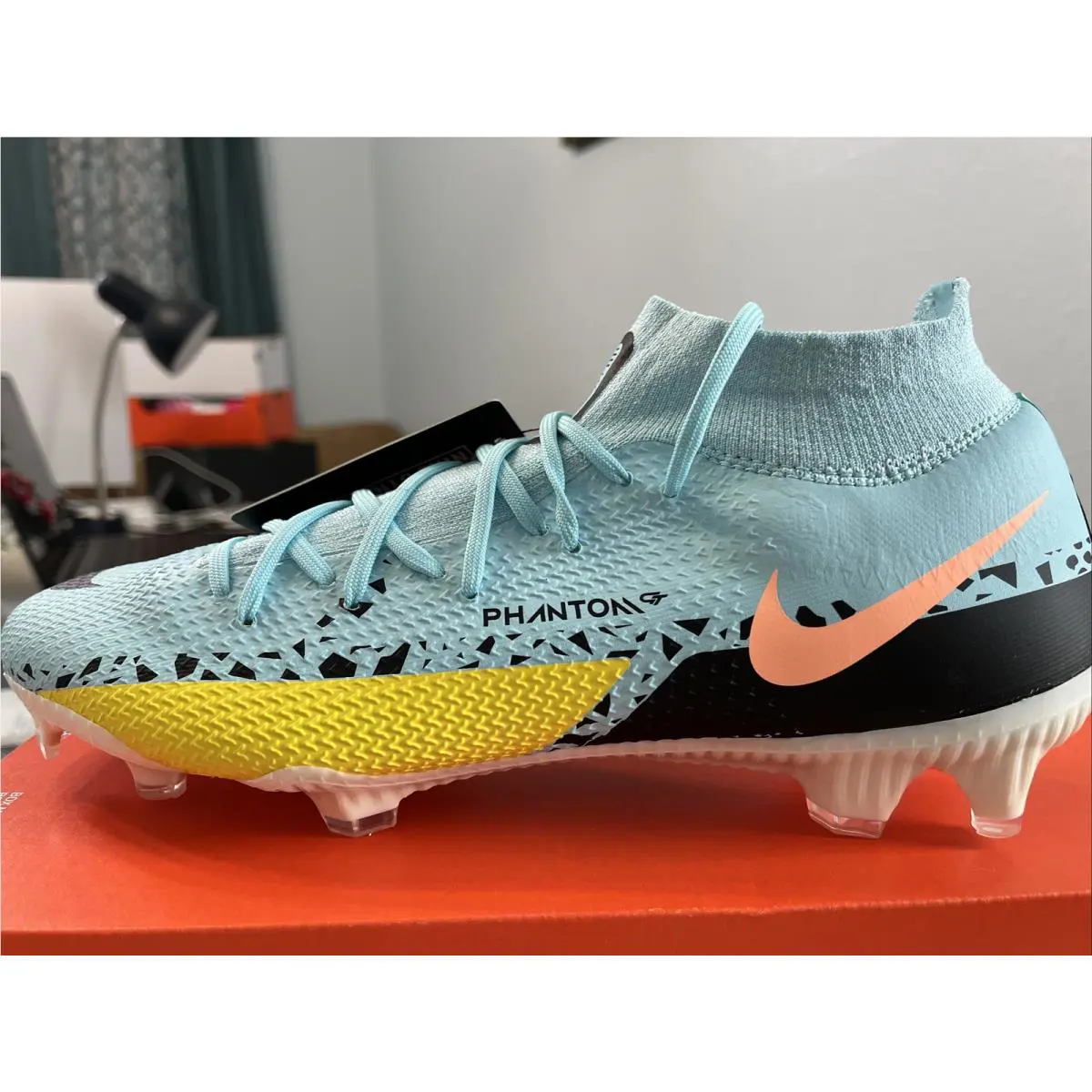 Nike shoes - Nike Phantom GT2 PRO DF FG - DC0759 407 - Glacier Ice Black 2