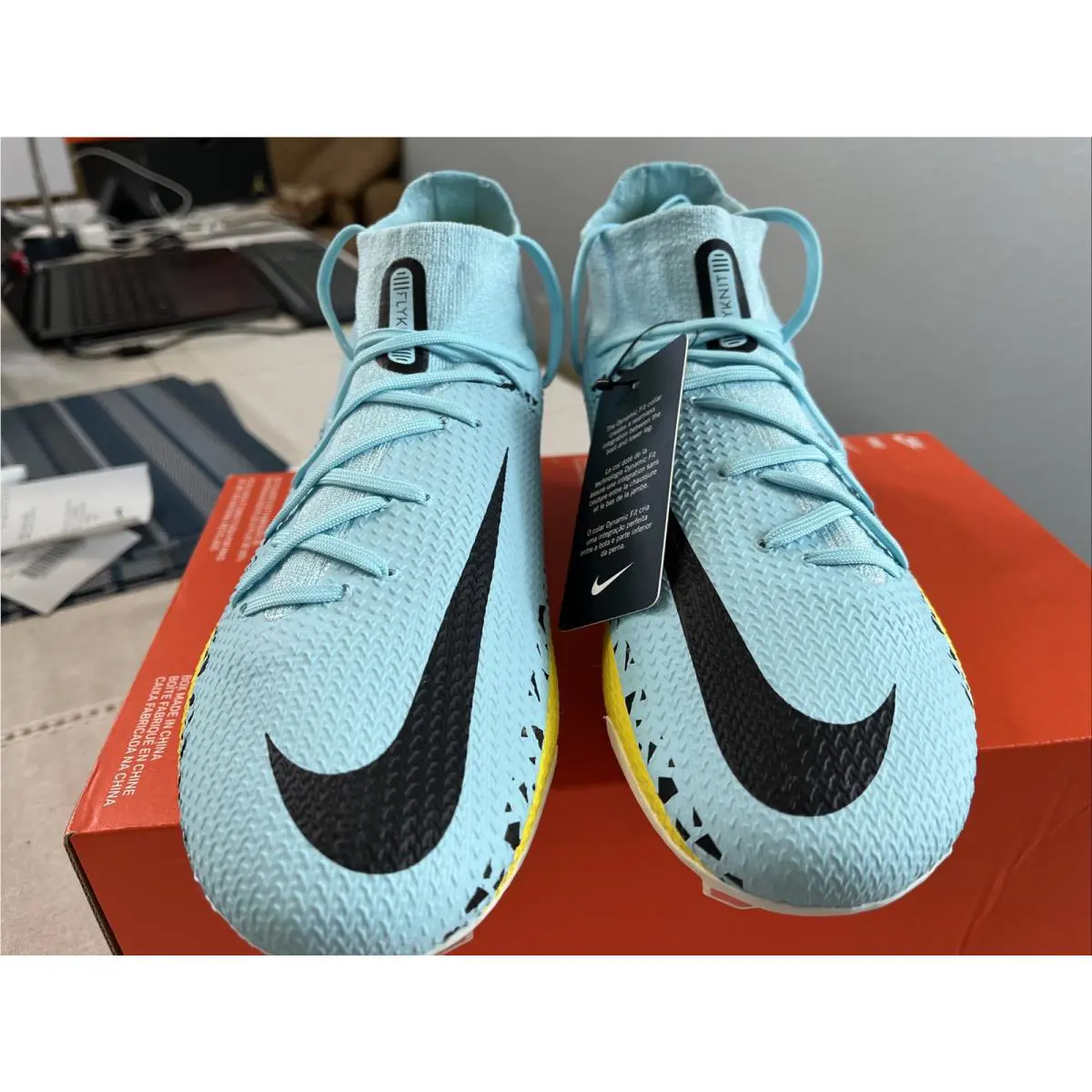 Nike shoes - Nike Phantom GT2 PRO DF FG - DC0759 407 - Glacier Ice Black 3