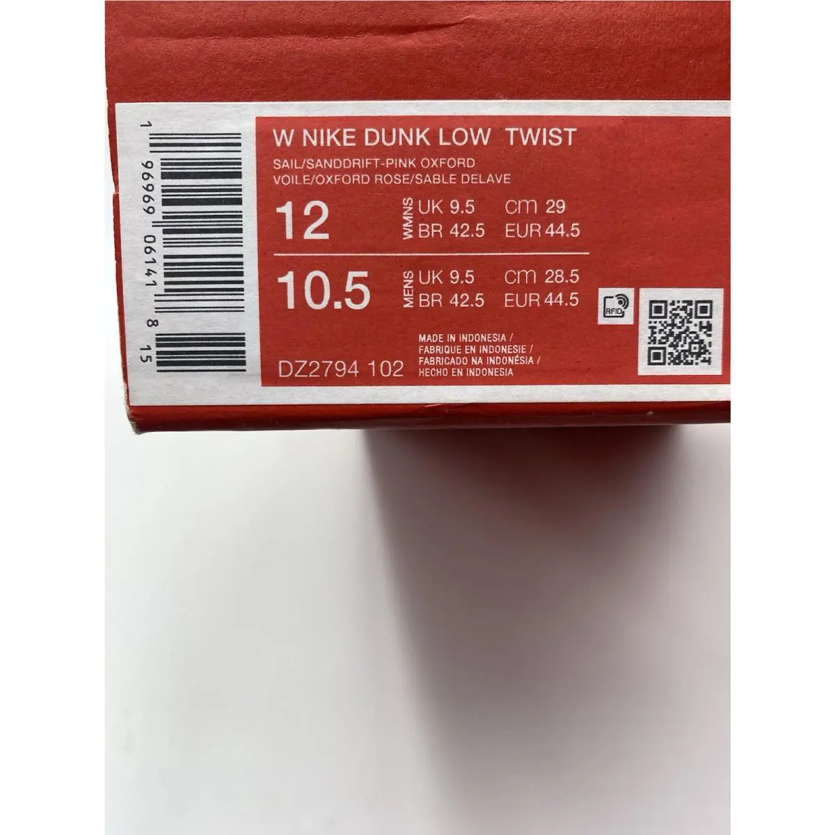 Nike shoes - DZ2794102 - DZ2794 102 - Sail/Sanddrift-Pink Oxford (UPC: 196969061296) 6