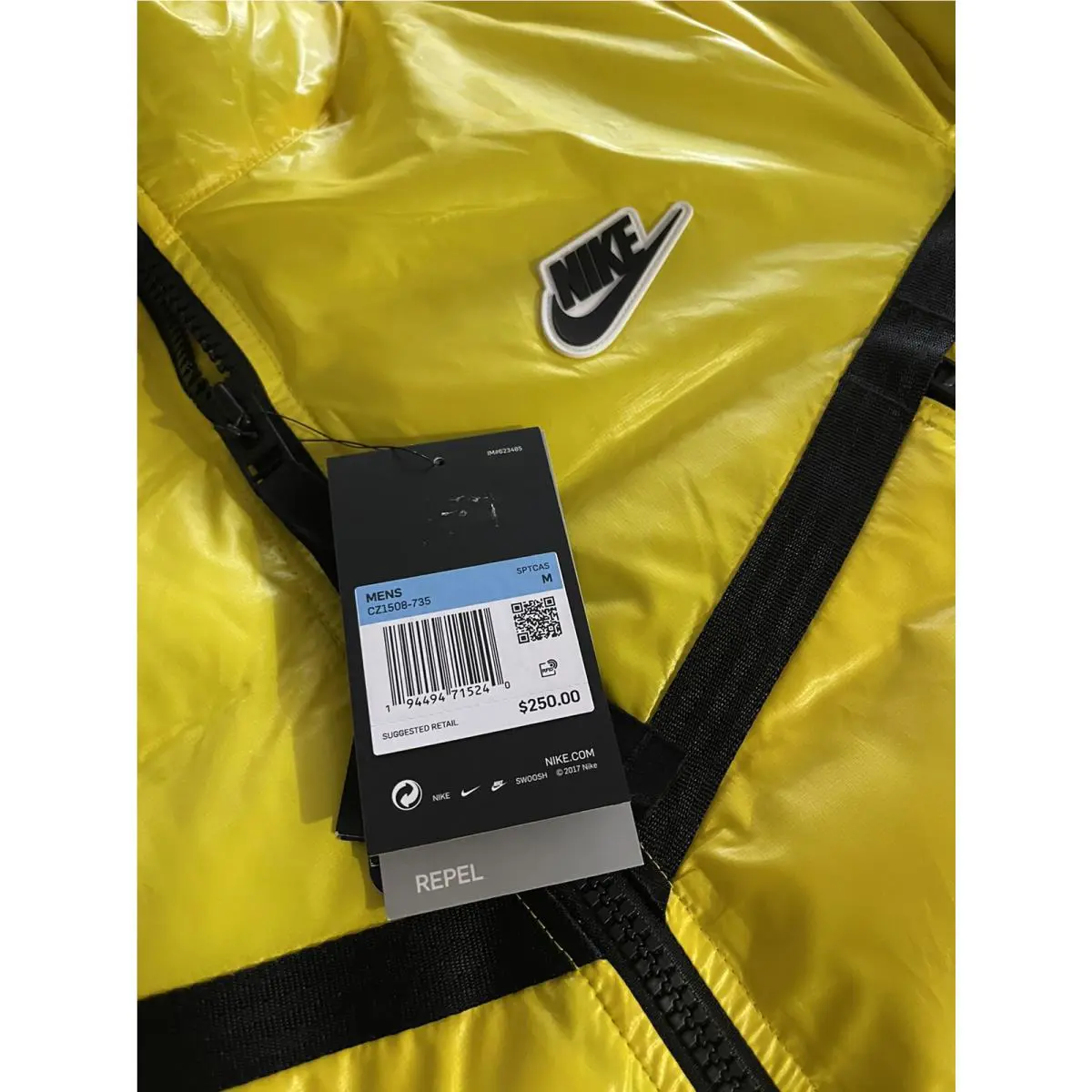 Nike clothing - Synthetic-Fill Windrunner Repel - Windrunner Repel - Yellow (UPC: 194494715240) 3