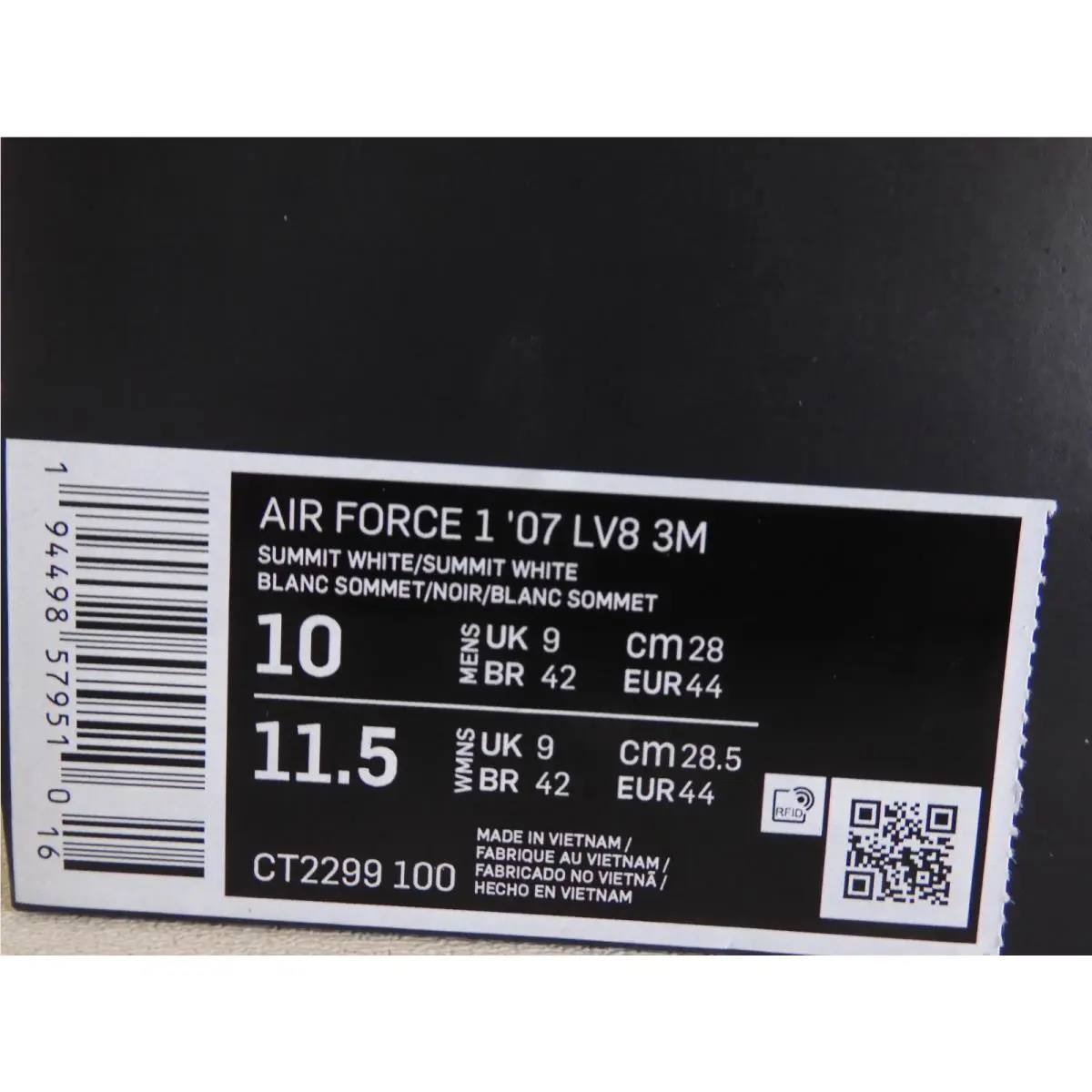 Nike shoes - Nike Air Force 1 `07 LV8 - CT2299-100 - White (UPC: 194498579510) 3