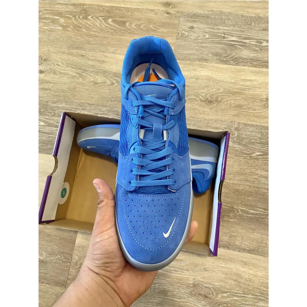 Nike shoes - Nike SB Ishod Wair - Ishod Wair - DC7232-401 - Pacific Blue-Boarder Blue-Navy (UPC: 195869036939) 4