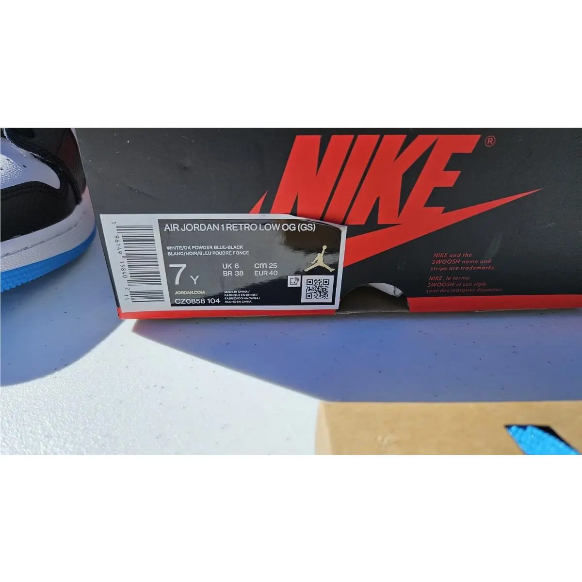 Nike shoes - Air Jordan 1 - Air - CZ0775-104 - Blue 1