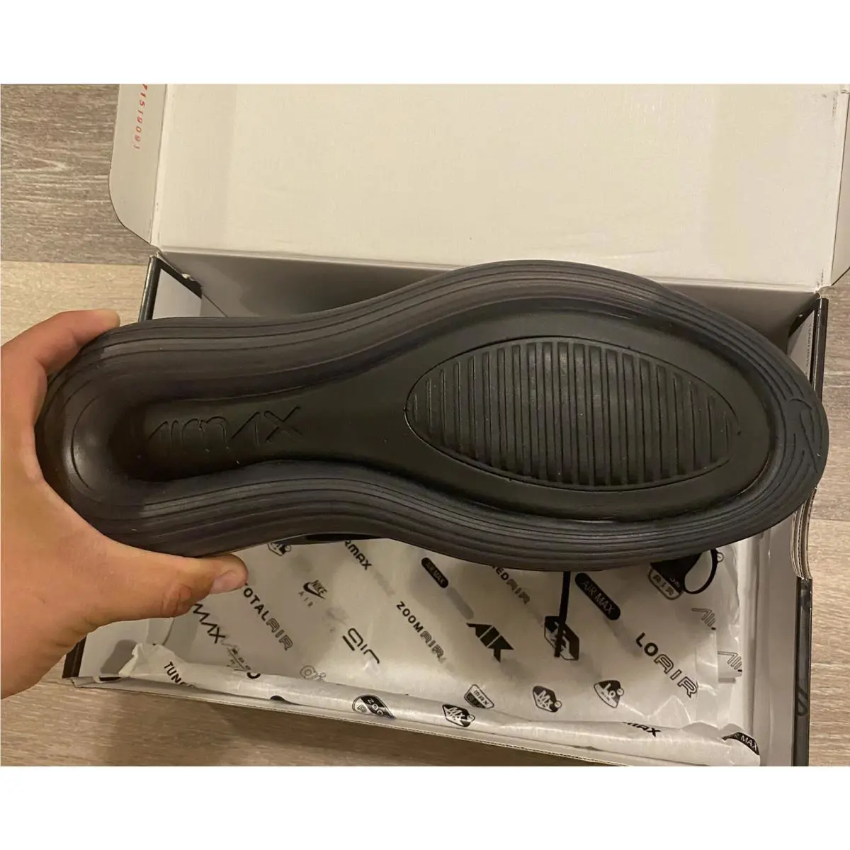 Nike shoes - Nike Air Max 720 - Air Max - AO2924-017 - Black-Racer Blue-Flash Crimson (UPC: 193152116719) 9