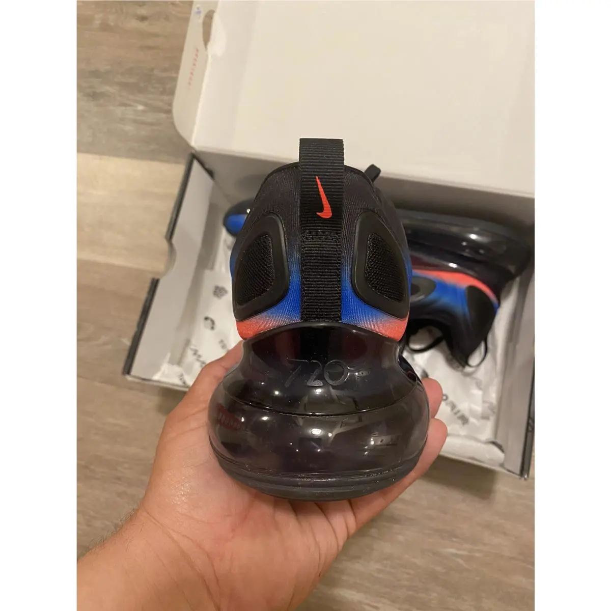 Nike shoes - Nike Air Max 720 - Air Max - AO2924-017 - Black-Racer Blue-Flash Crimson (UPC: 193152116719) 0