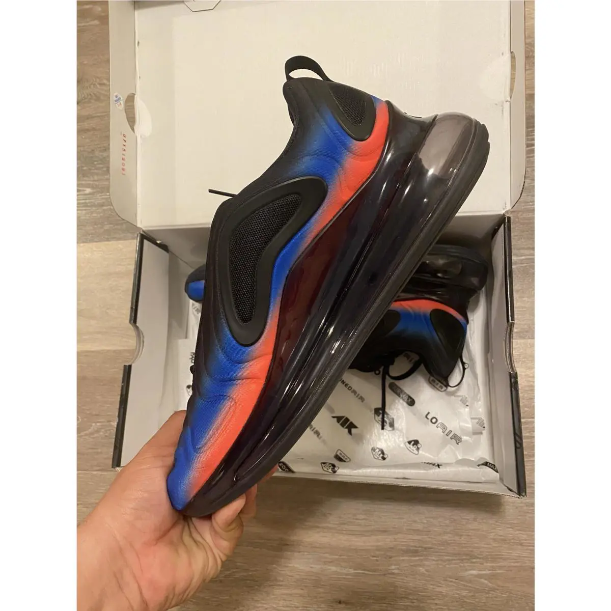 Nike shoes - Nike Air Max 720 - Air Max - AO2924-017 - Black-Racer Blue-Flash Crimson (UPC: 193152116719) 3