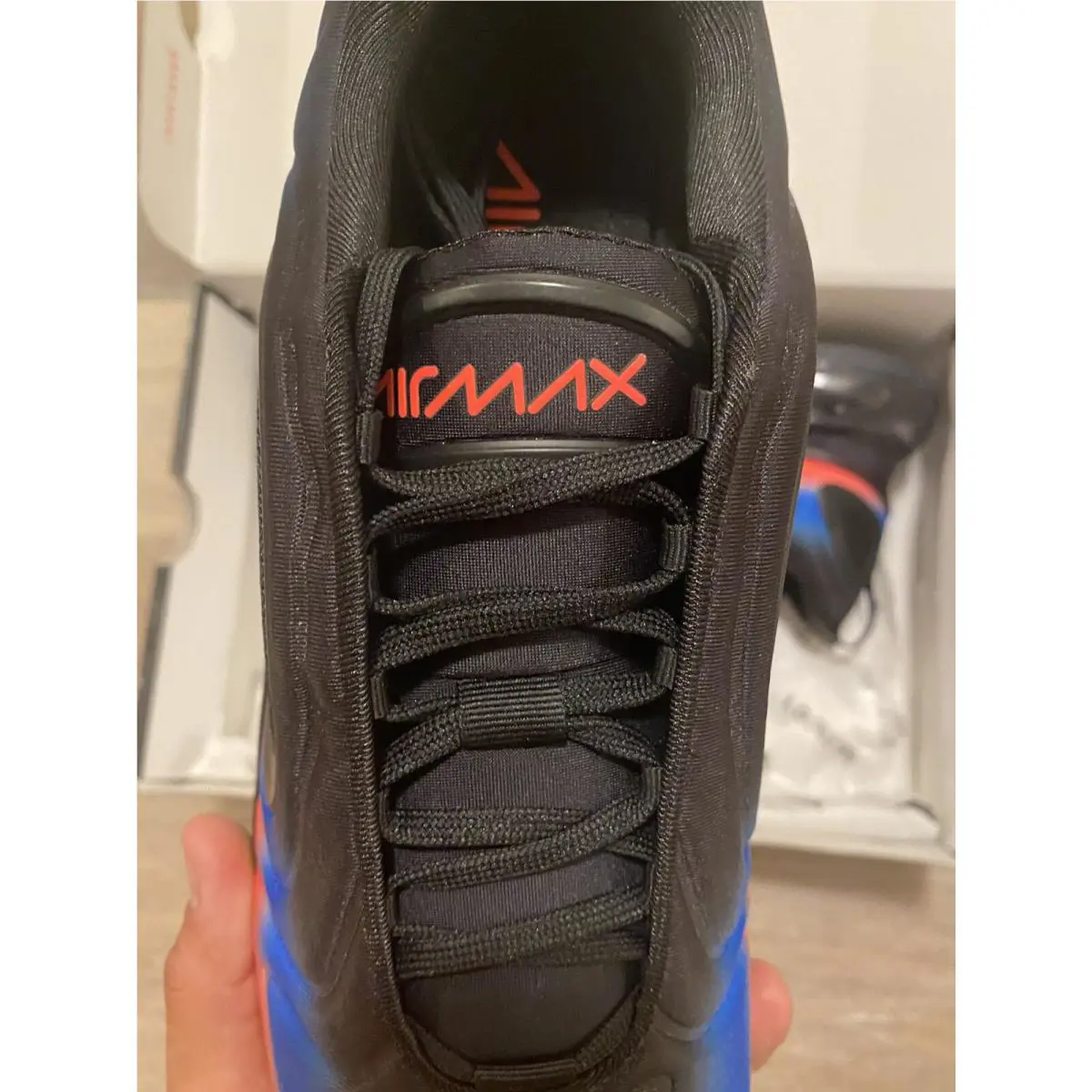 Nike shoes - Nike Air Max 720 - Air Max - AO2924-017 - Black-Racer Blue-Flash Crimson (UPC: 193152116719) 6