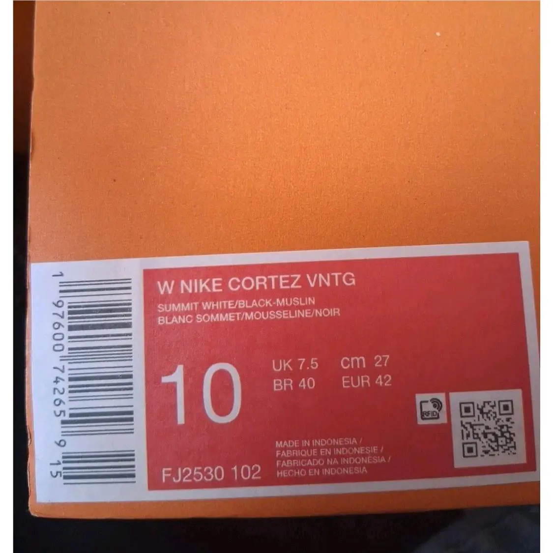 Nike shoes - Nike Cortez - Cortez - FJ2530-102 - Summit white/black-muslin 8