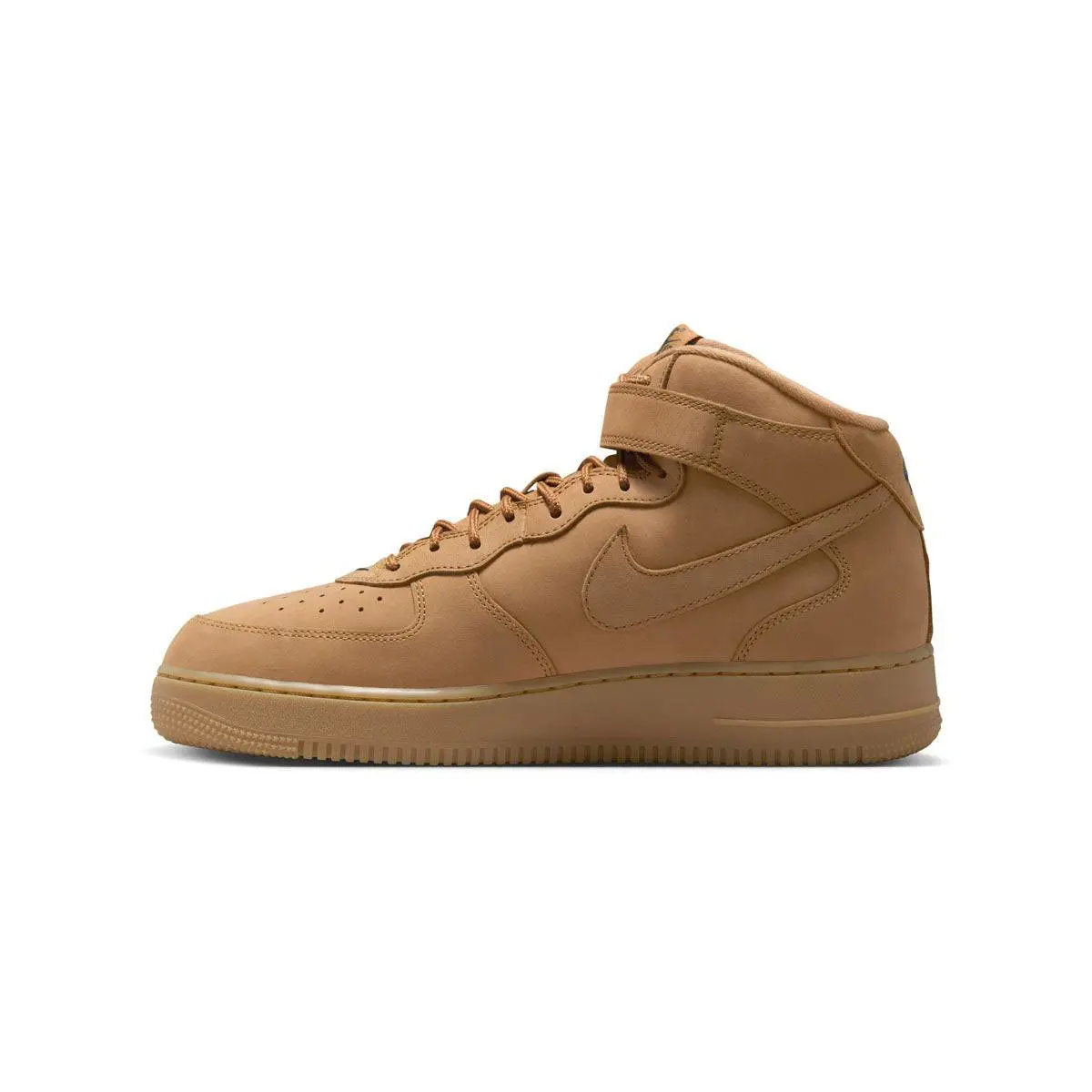 Men’s Size 11.5 Nike Air Force 1 Mid — Flax/flax-outdoor Green 715889-200 - Brown