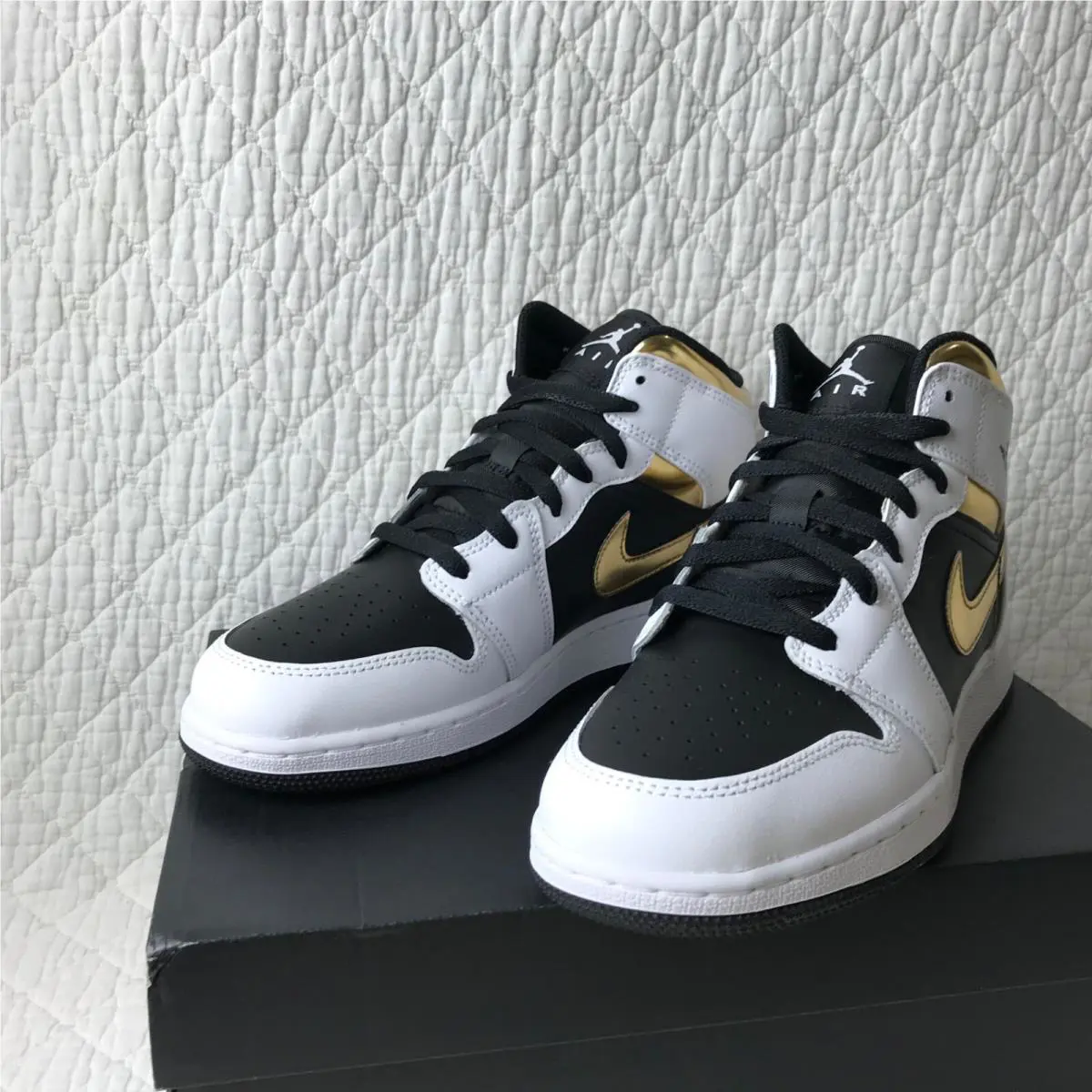 Nike shoes - Jordan Air 1 Mid GS - White/Multicolor/Black 6