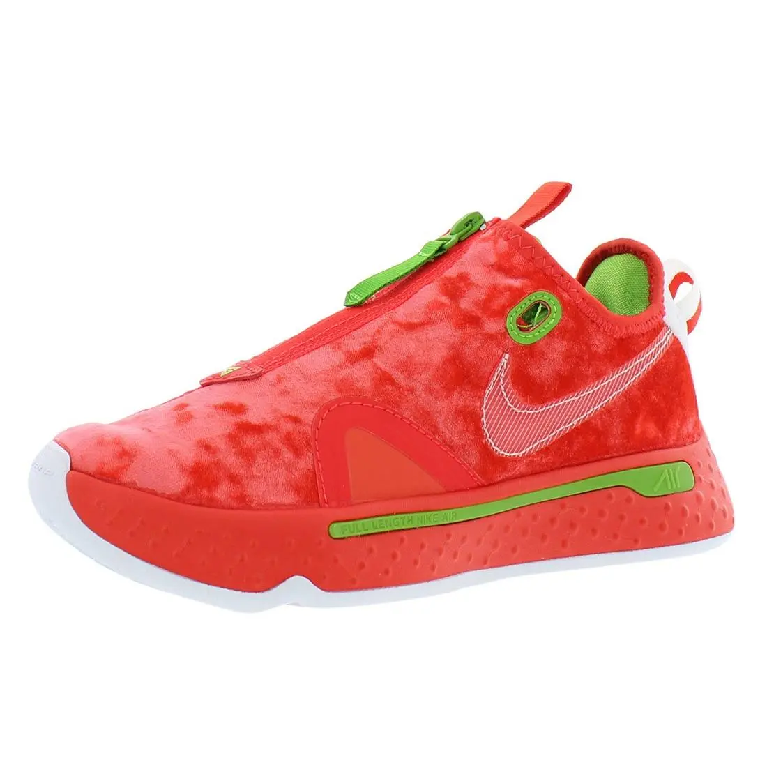 Nike Pg 4 Mens Shoes Size 3.5 Color: Crimson/white/green