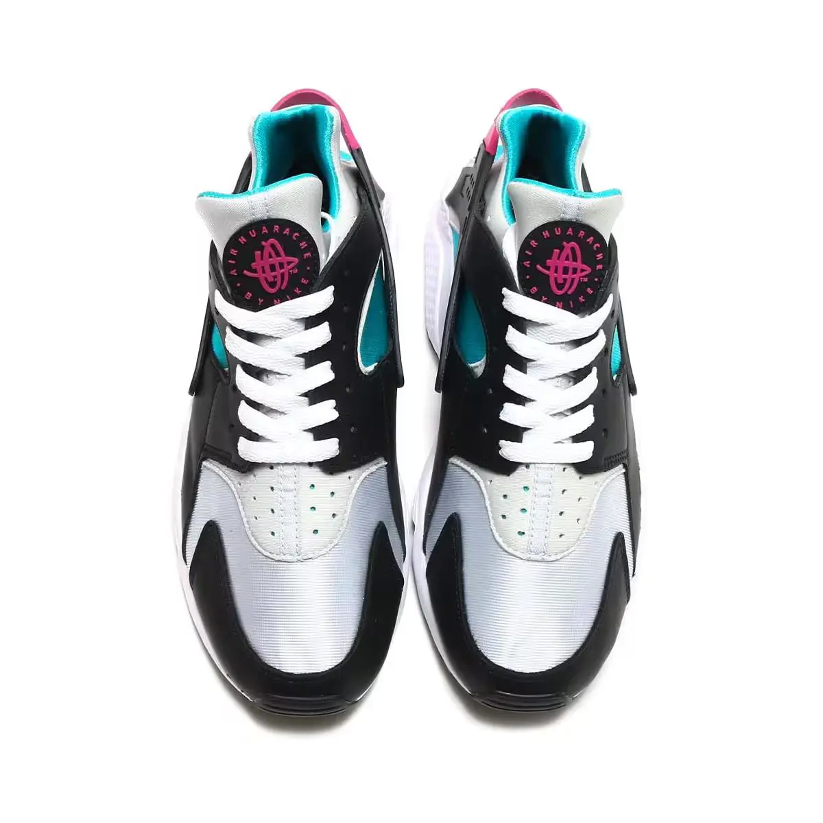 Nike shoes - BLACK/LETHAL PINK-NEW EMERALD 6