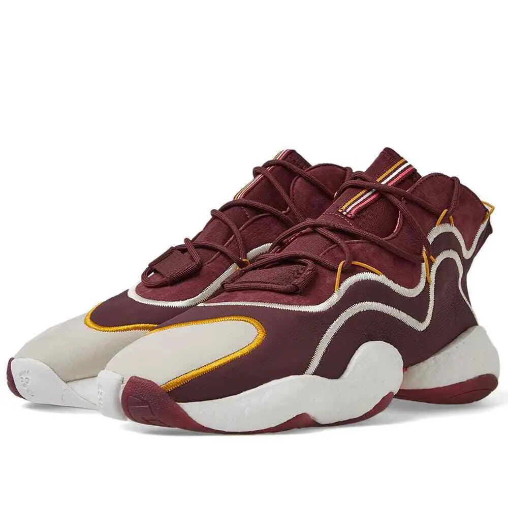 Men`s Adidas Crazy Byw I EE `maroon` Athletic Fashion Sneaker BD7242 - Maroon