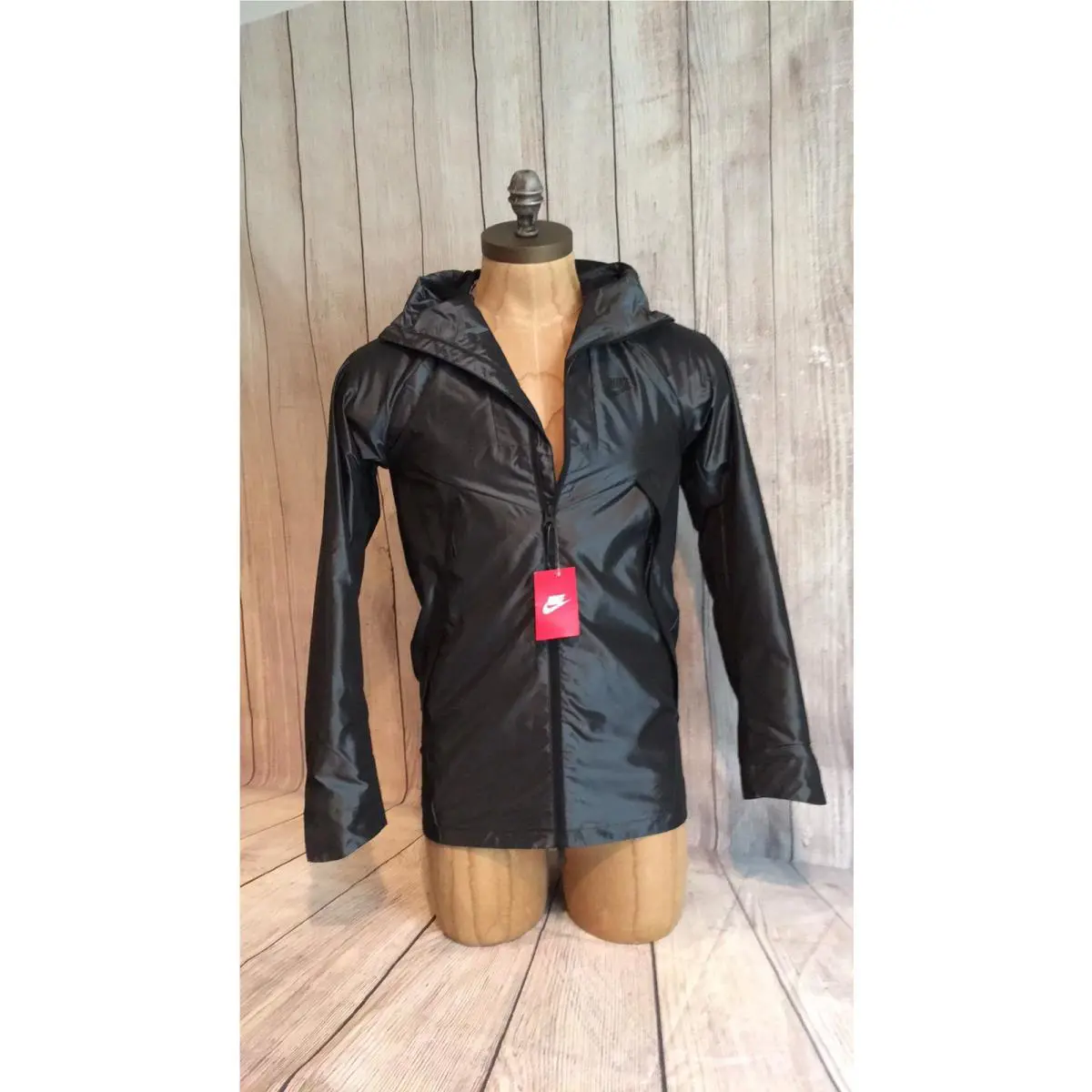 Nike Sportswear Bonded Windrunner Parka Black 805112-010 Men`s XS Extra Small