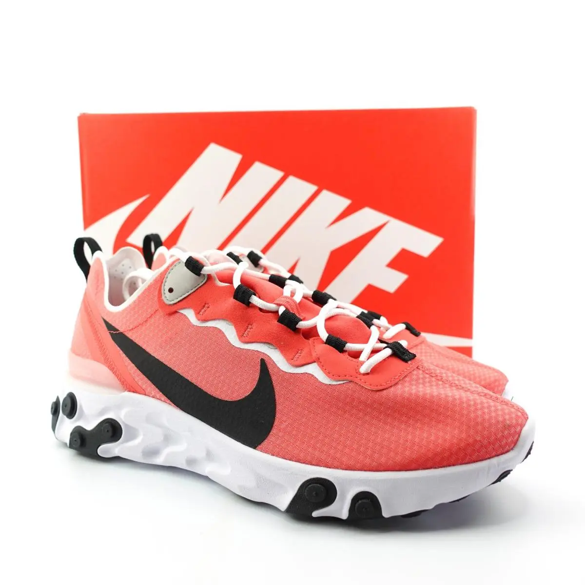 Nike React Element 55 SE Ember Glow Sneakers CI3831-800 Mens Size 10