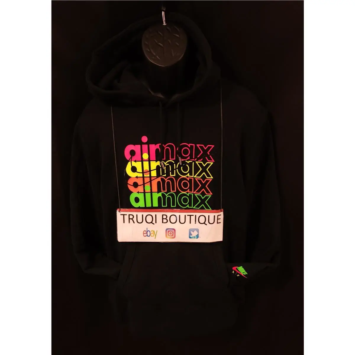 Nike clothing - Air Max - Air Max - Black / Neon Orange, Pink, Yellow, Green 0