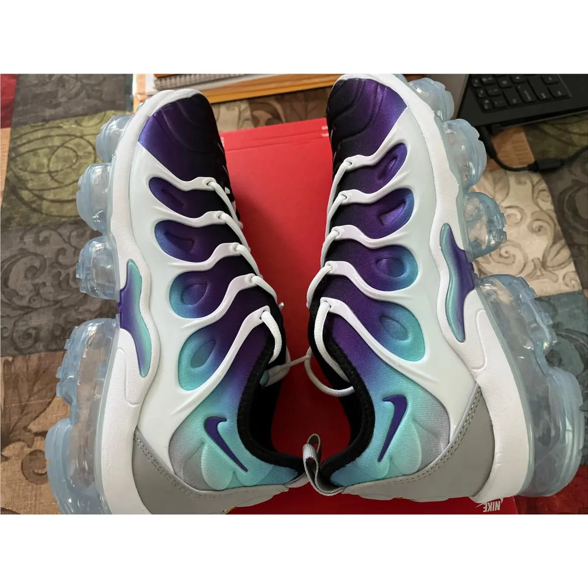 Nike shoes - Nike Air Vapormax Plus - Air Vapormax Plus - 924453-101 - White Fierce Purple 9