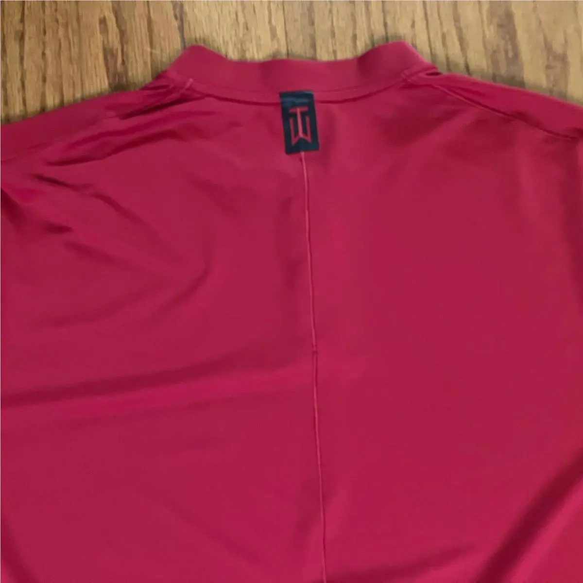 Nike Golf Tiger Woods Vapor Dry Blade Collar Polo BV9219 Sunday Red Black Sz L