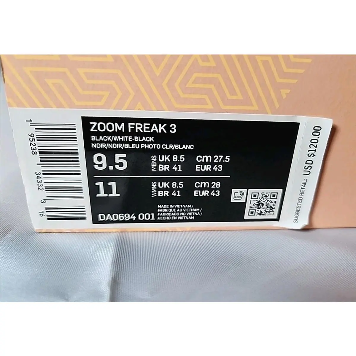 Nike shoes - Nike Zoom Freak - Zoom Freak - DA0694 001 - Black 11