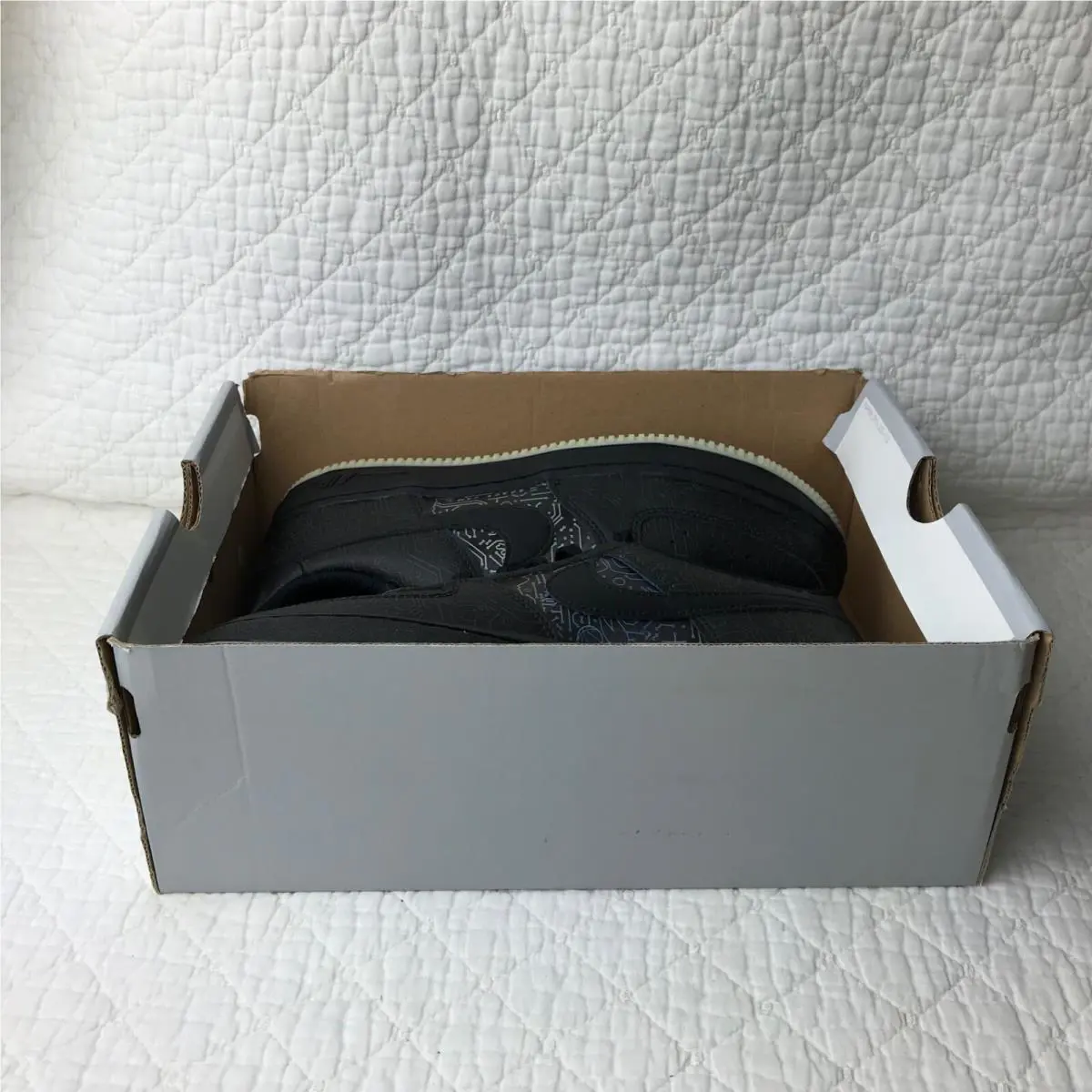 Nike shoes - Nike Air Force 1 - Air Force - Black/ LT Blue Fury 7