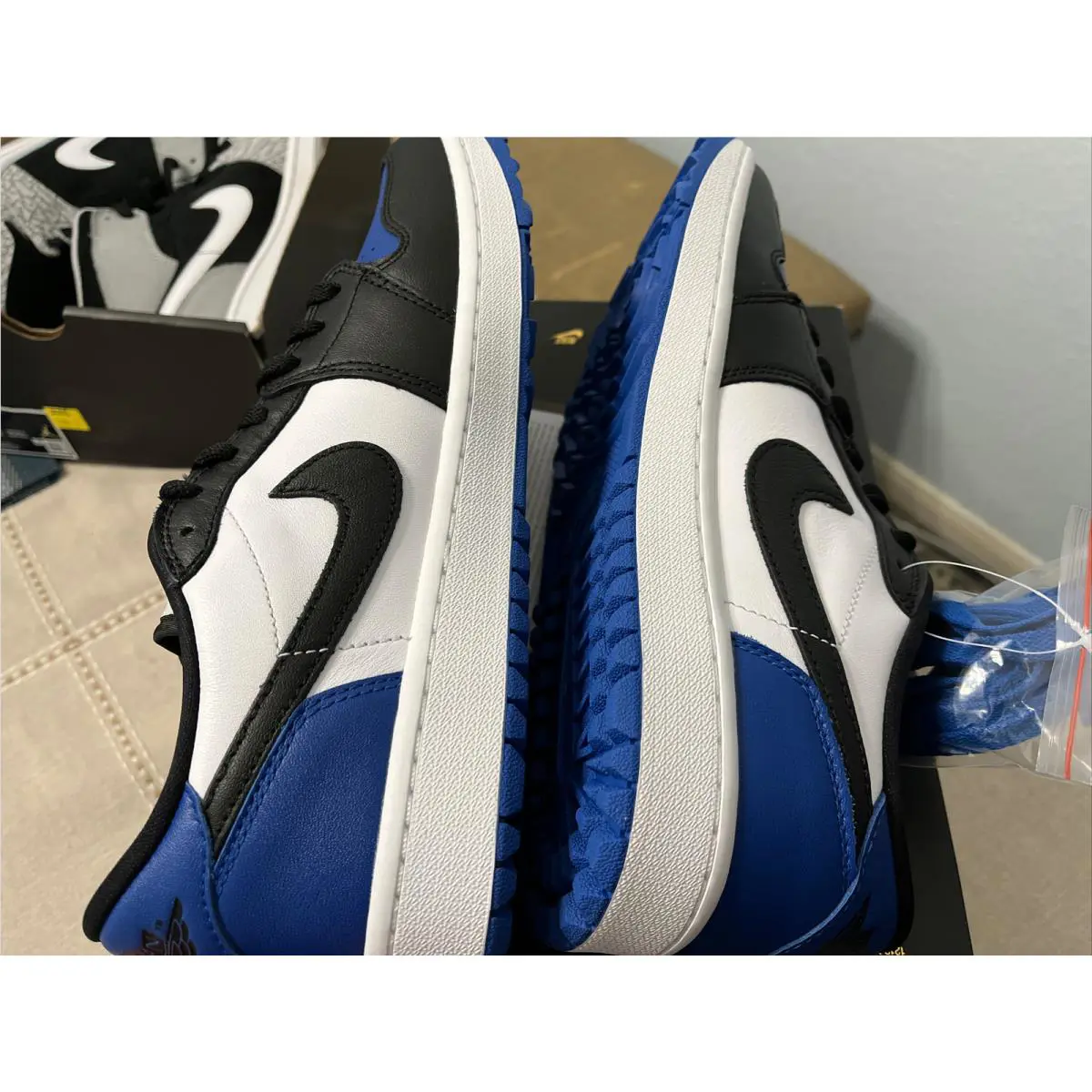 Nike shoes - Air Jordan 1 Low Golf - DD9315 102 - White Black Sport Royal 9