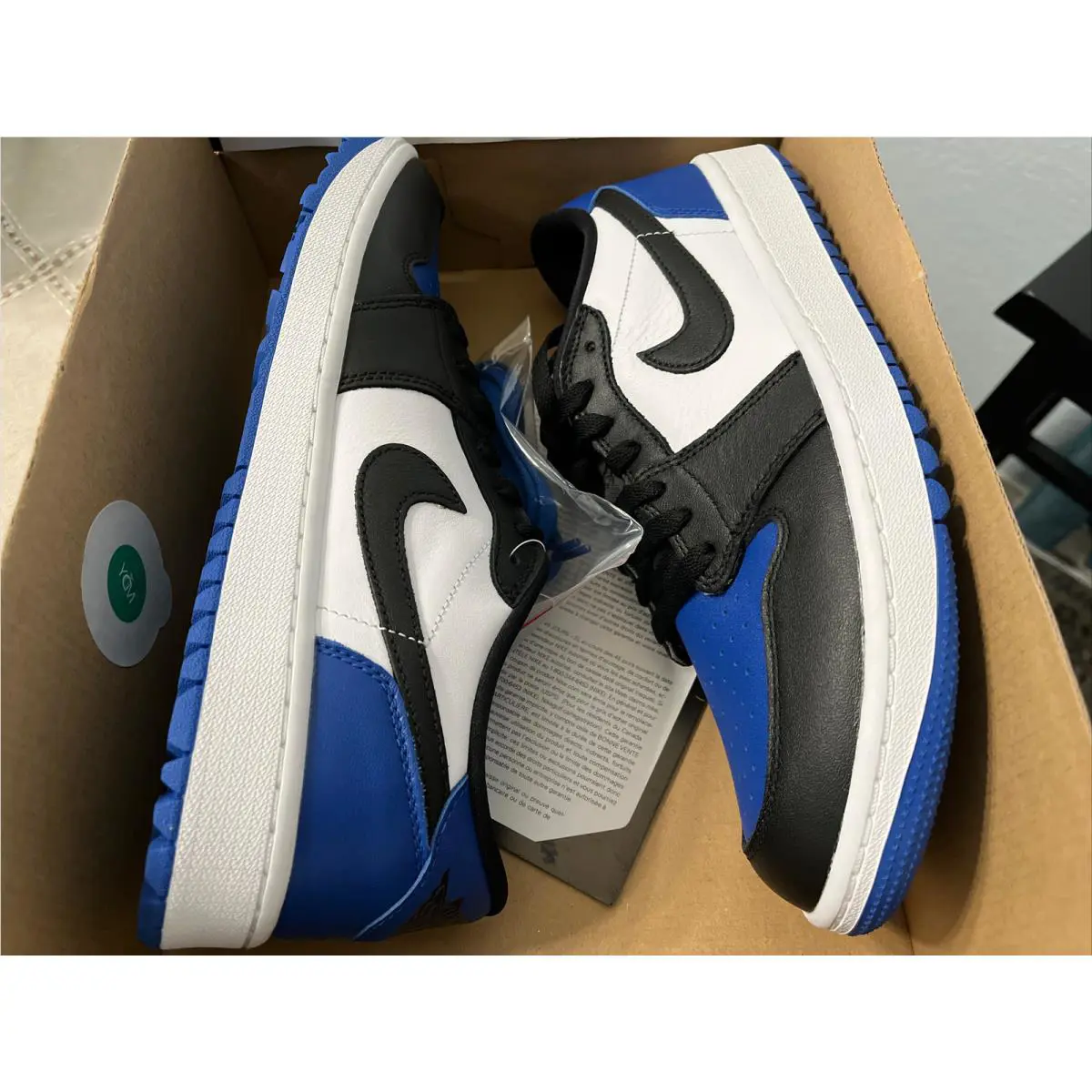 Nike shoes - Air Jordan 1 Low Golf - DD9315 102 - White Black Sport Royal 11