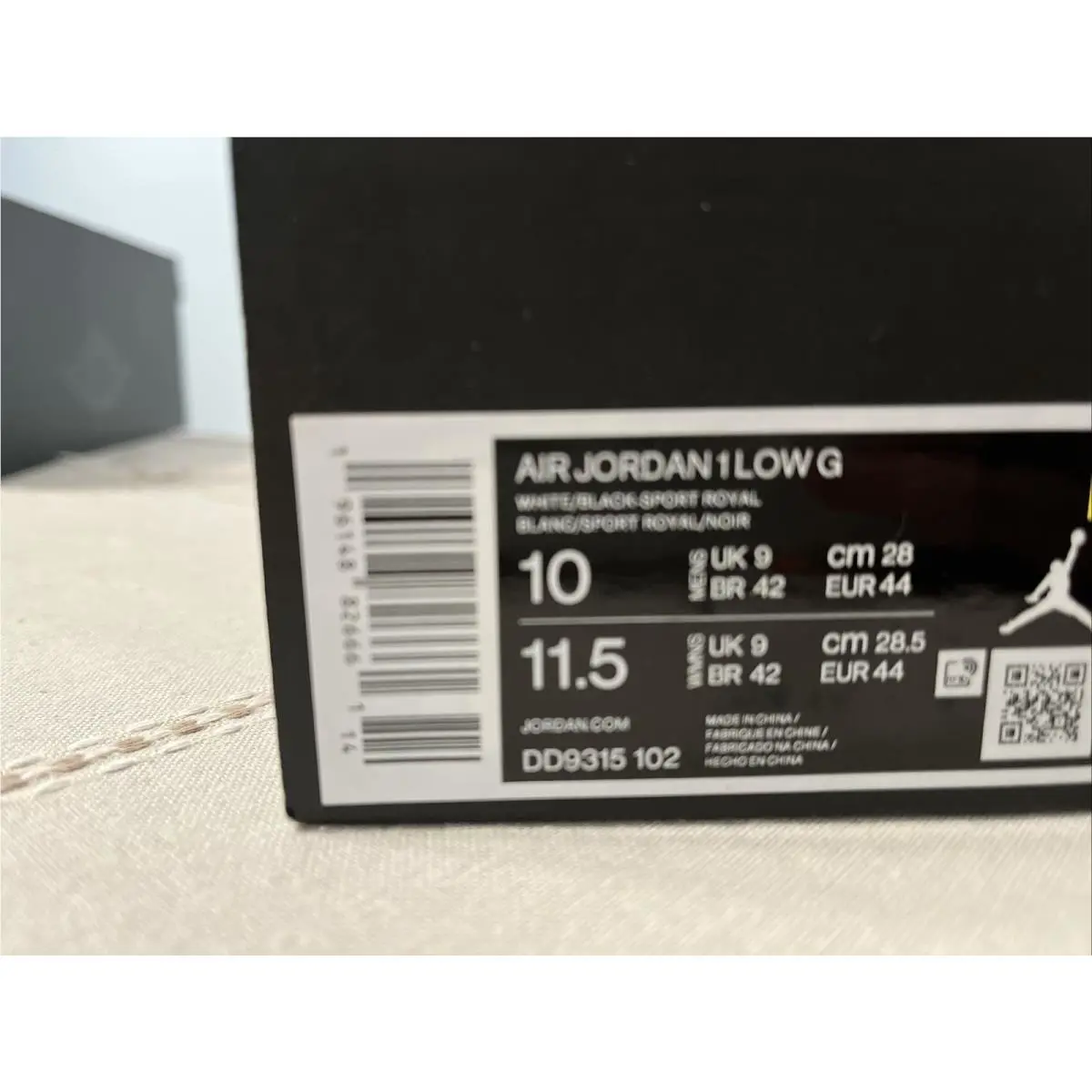 Nike shoes - Air Jordan 1 Low Golf - DD9315 102 - White Black Sport Royal 12