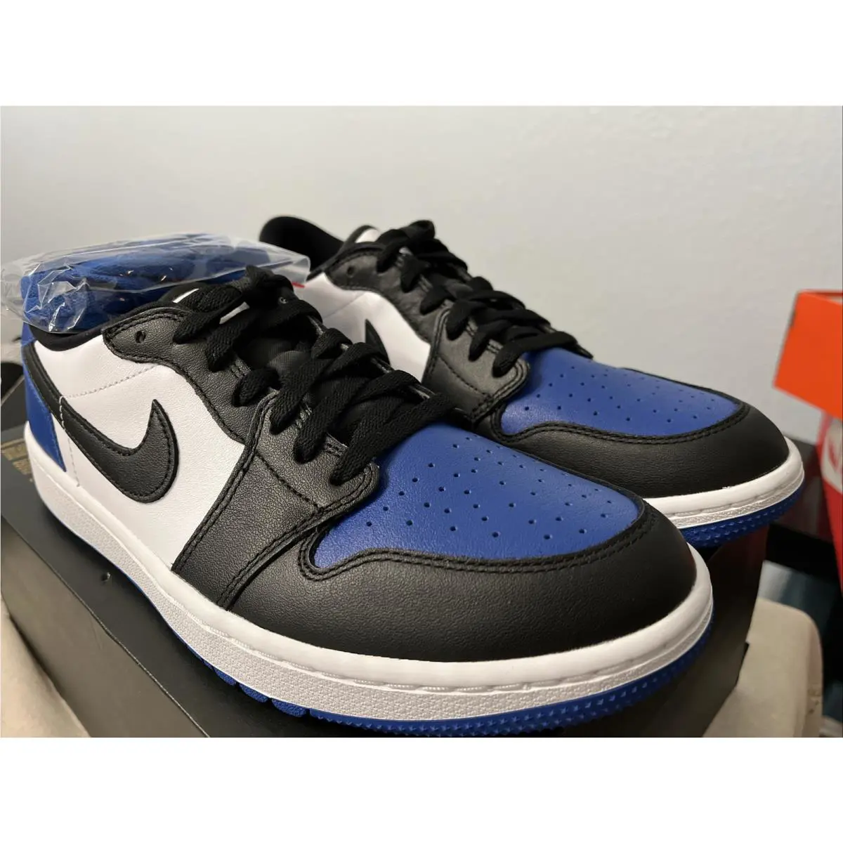 Nike shoes - Air Jordan 1 Low Golf - DD9315 102 - White Black Sport Royal 4