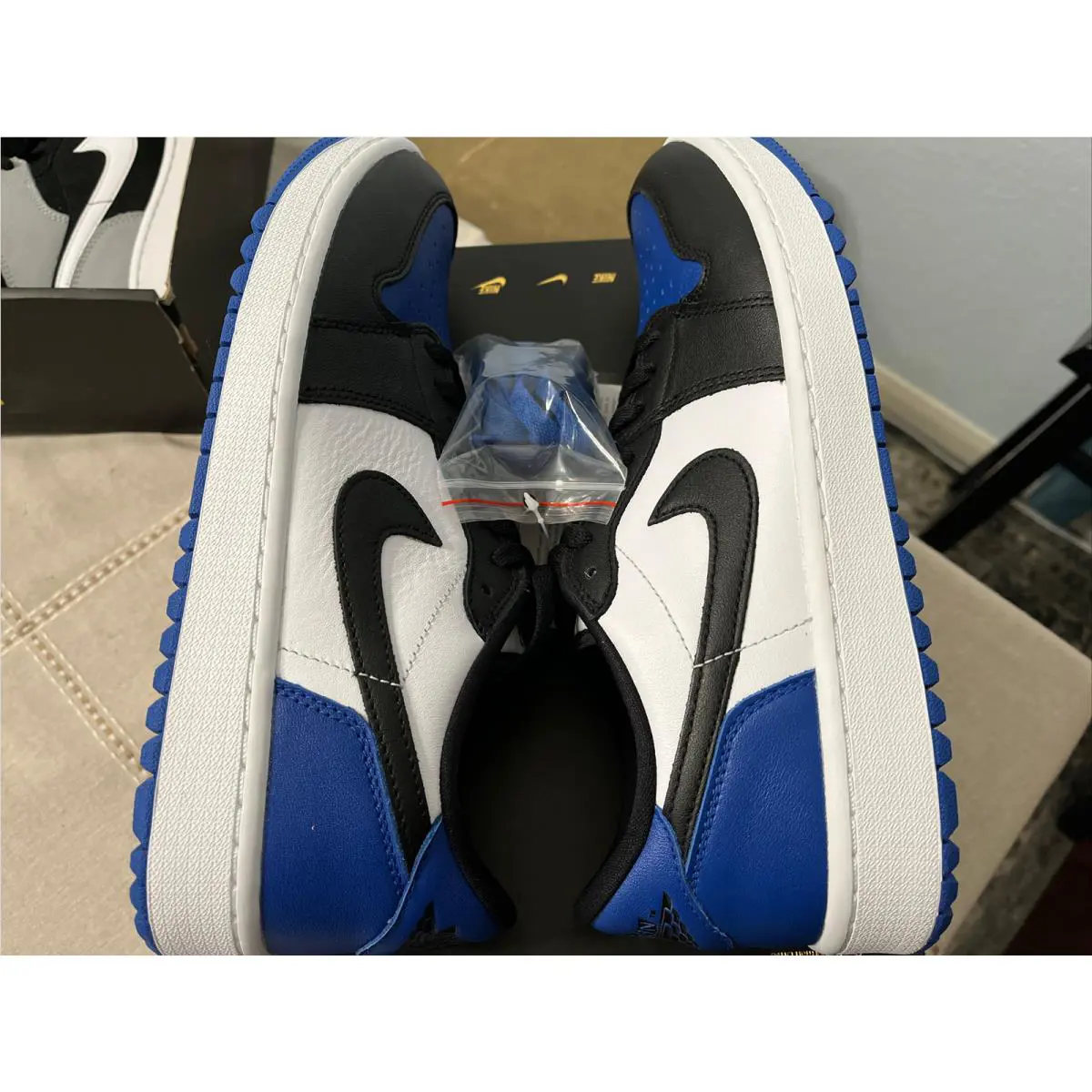 Nike shoes - Air Jordan 1 Low Golf - DD9315 102 - White Black Sport Royal 7
