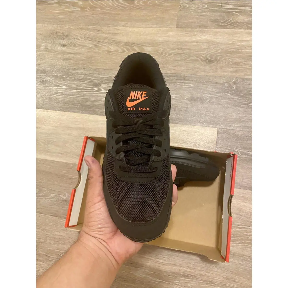 Nike shoes - Nike Air Max 90 - Air Max - DJ6881-001 - Black-Reflective Silver-Orange (UPC: 194958386320) 4