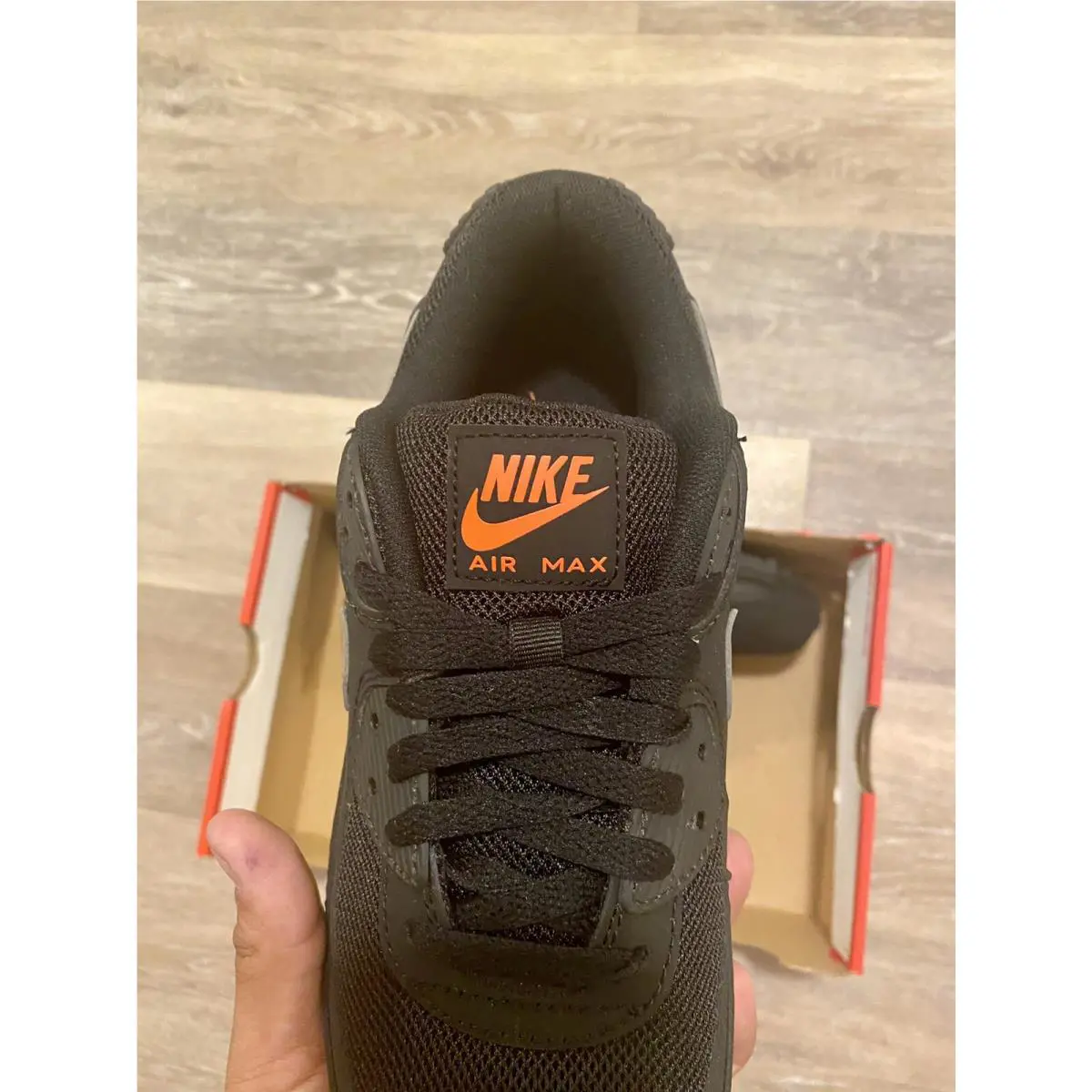 Nike shoes - Nike Air Max 90 - Air Max - DJ6881-001 - Black-Reflective Silver-Orange (UPC: 194958386320) 6