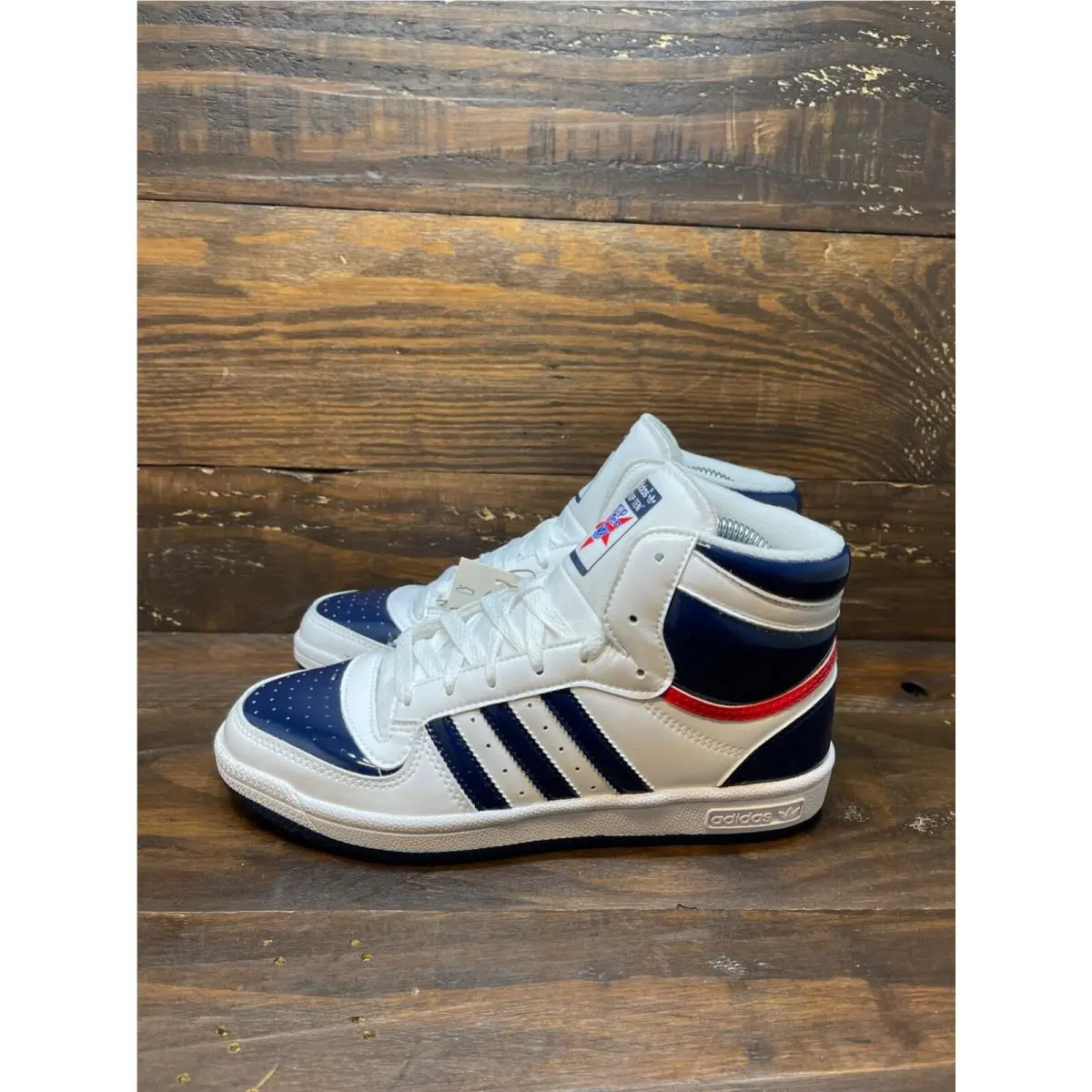 Adidas Top Ten RB Hi Women Basketball Shoes White Blue FX9813 Multi Sz