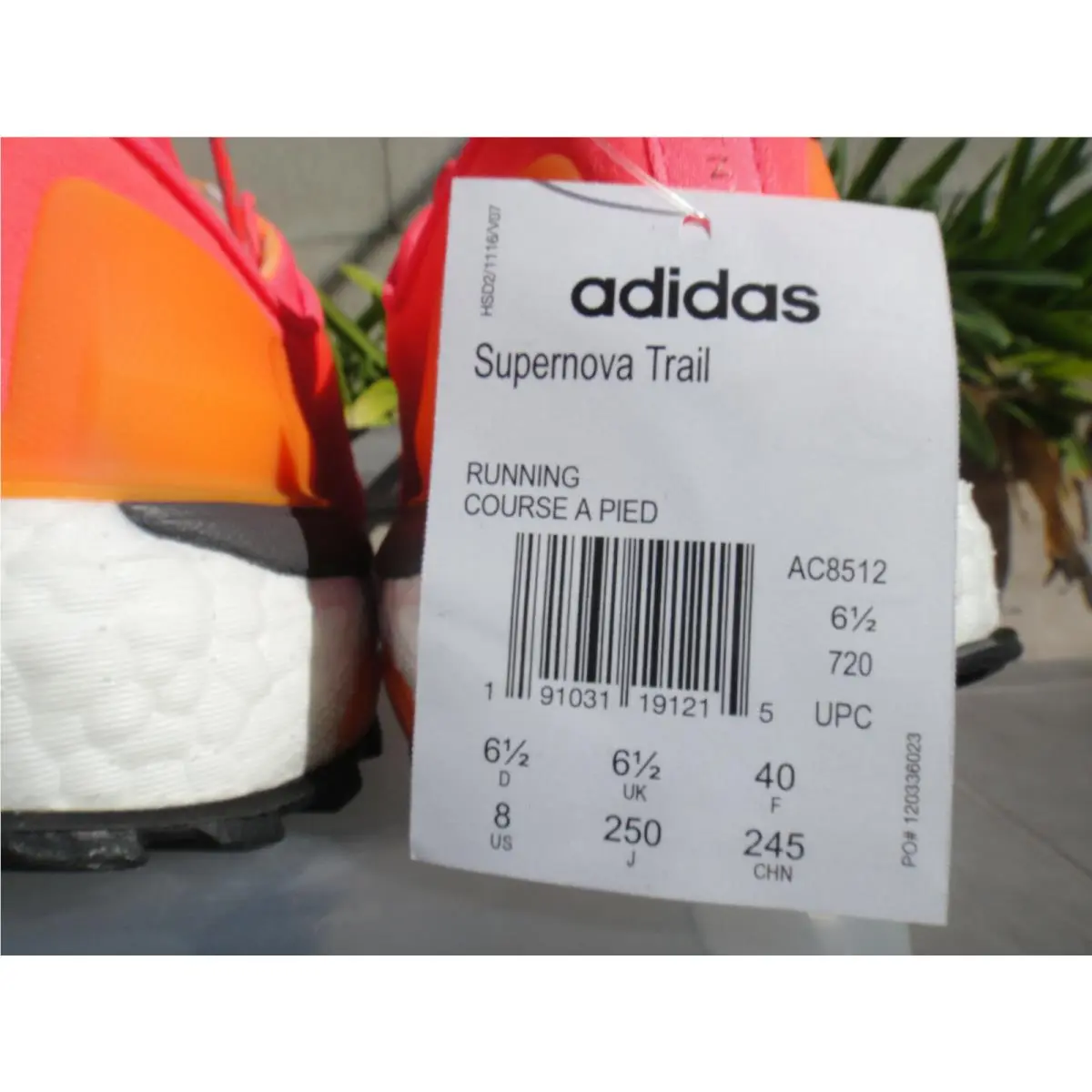 Adidas shoes - Supernova Trail - Supernova Trail - AC8512 - Turbo/Ftwhite/Granite 3