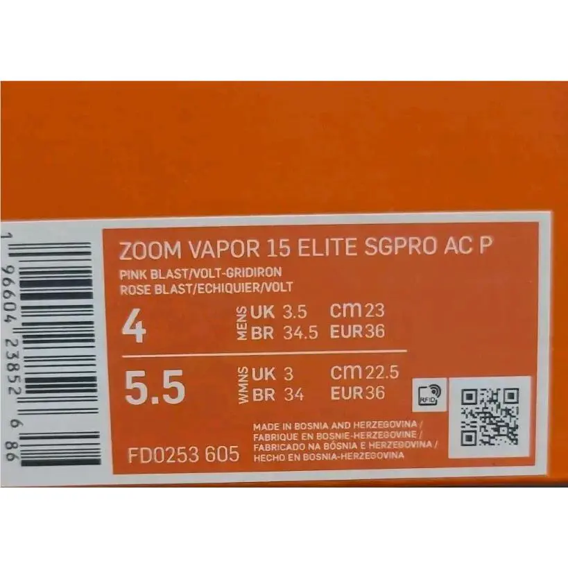 Nike shoes - Nike Zoom Vapor 15 Elite SG Pro AC - FD0253 605 - Pink 0