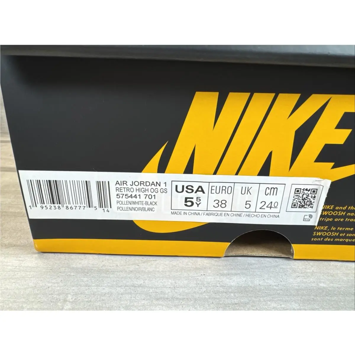 Nike shoes - Pollen OG - Pollen - 575441-701 - Black / Yellow (UPC: 0195238867775) 17