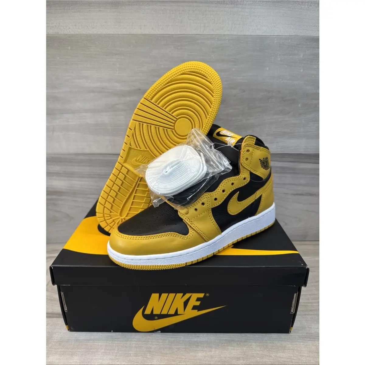 Nike shoes - Pollen OG - Pollen - 575441-701 - Black / Yellow (UPC: 0195238867775) 0