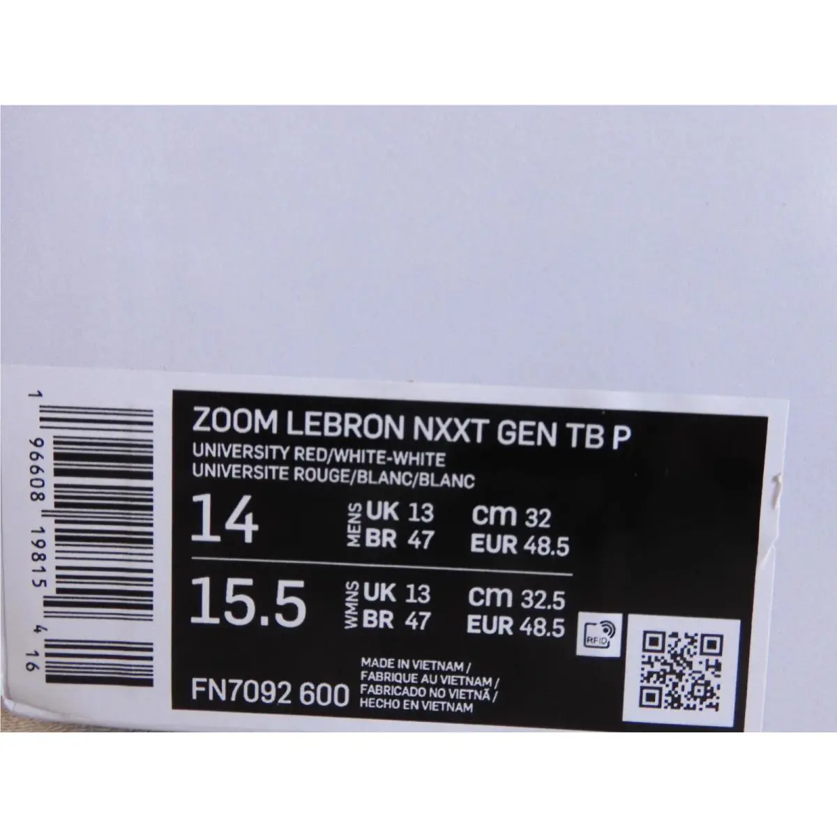 Nike shoes - Nike Zoom LeBron NXXT Gen - FN7092-600 - Red (UPC: 196608198154) 3