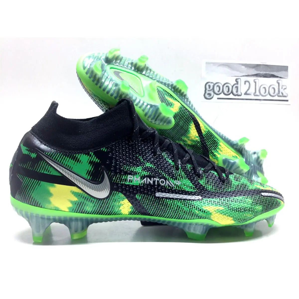 Nike Phantom GT2 Elite DF SW FG Acc Camo Soccer Cleat Size Men`s 10 DM0731-003