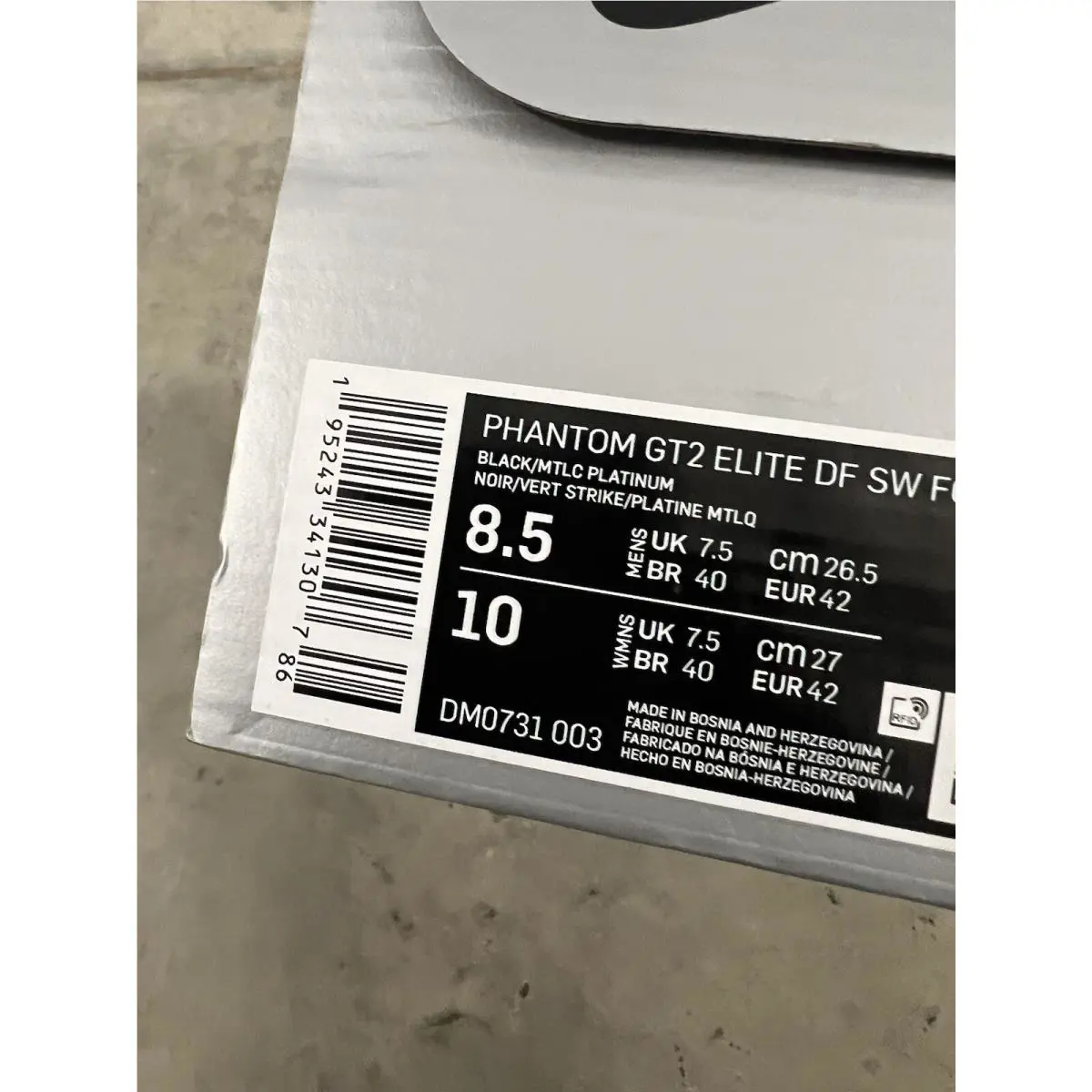 Nike shoes - NIKE PHANTOM GT2 - PHANTOM - DM0731-003 - Black (UPC: 195243341338) 6