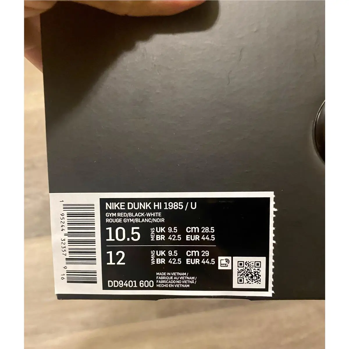 Nike shoes - Nike x Undercover Dunk High 1985 - DD9401-600 - University Red-Sail (UPC: 195244323579) 10