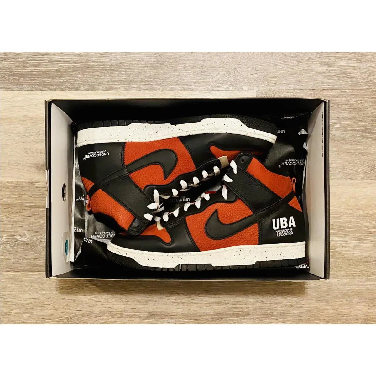 Nike shoes - Nike x Undercover Dunk High 1985 - DD9401-600 - University Red-Sail (UPC: 195244323579) 5