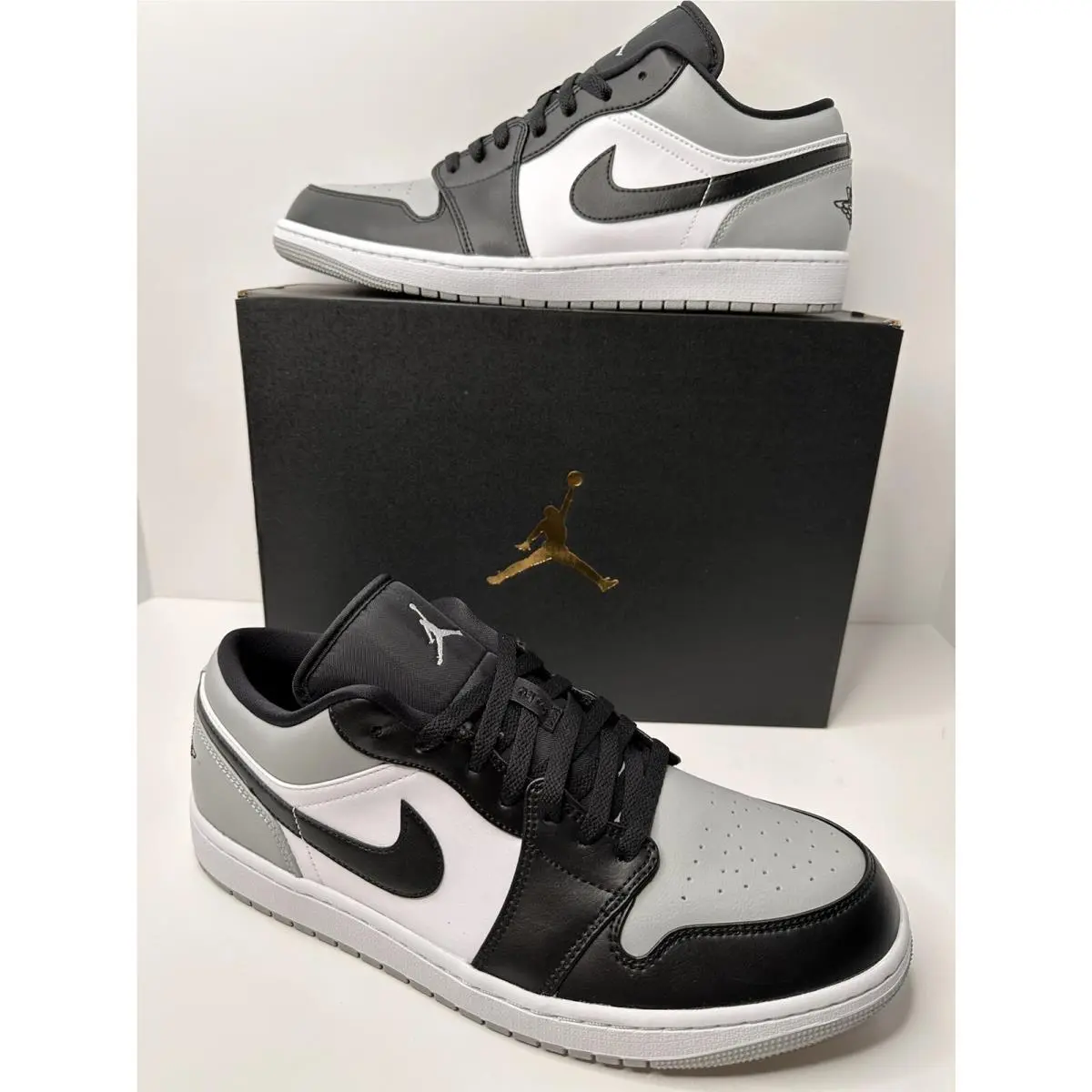 Nike Air Jordan 1 Low Grey Shadow Toe Low 2022 553558-052 Men`s Size 10
