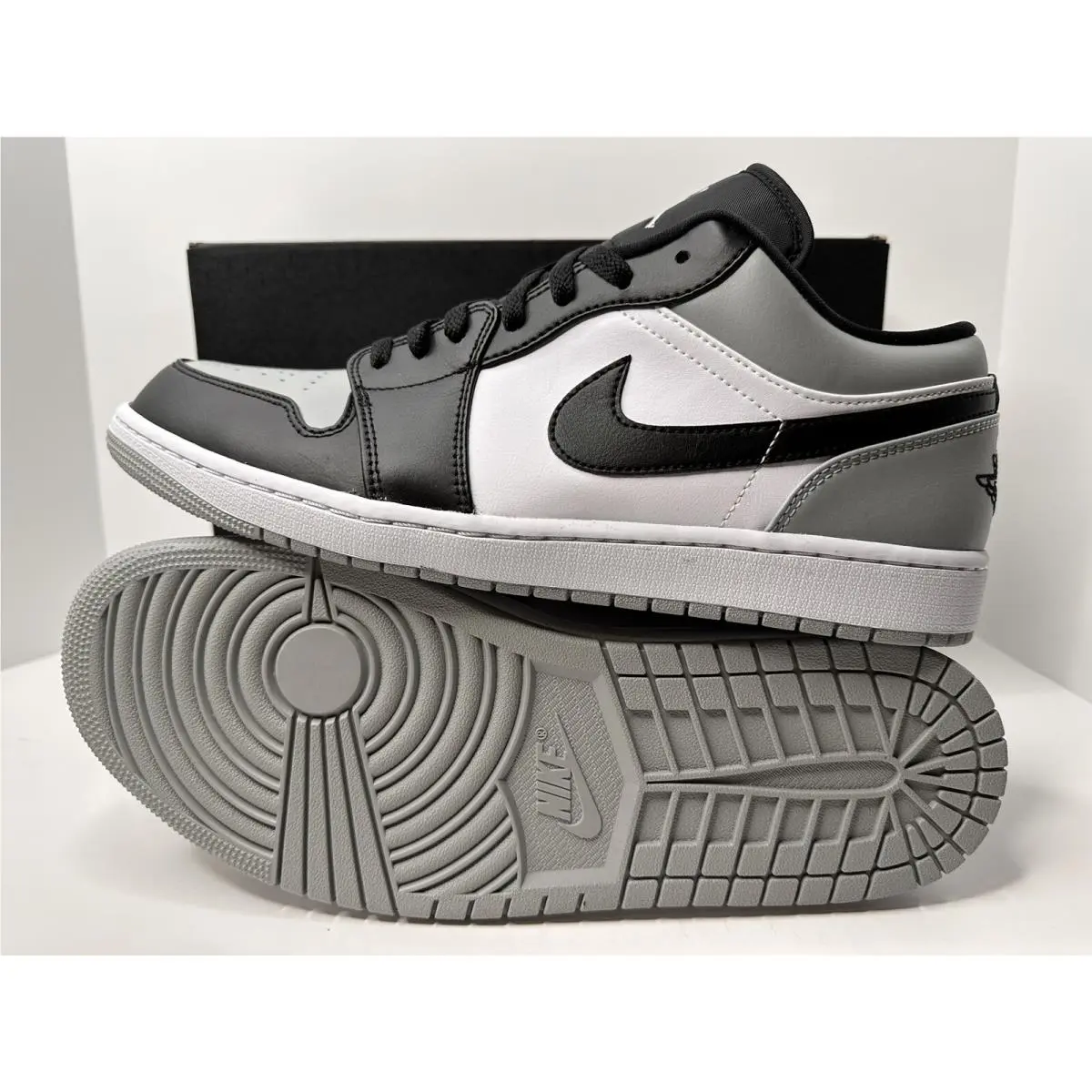 Nike shoes - Air Jordan 1 Low - Air Low - 553558-052 - Light Smoke Grey Black White 0