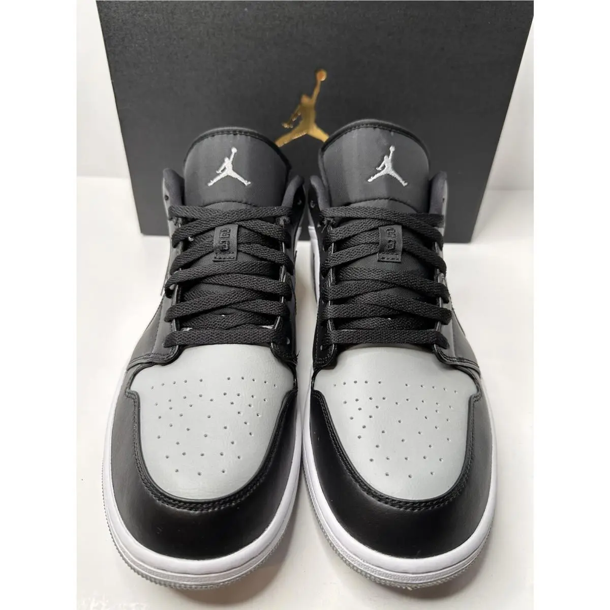 Nike shoes - Air Jordan 1 Low - Air Low - 553558-052 - Light Smoke Grey Black White 1