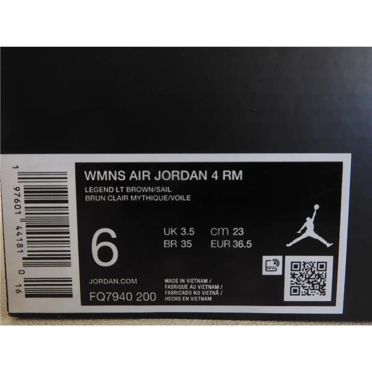 Nike shoes - Air Jordan 4 RM - Air - FQ7940-200 - Brown (UPC: 197601441810) 6