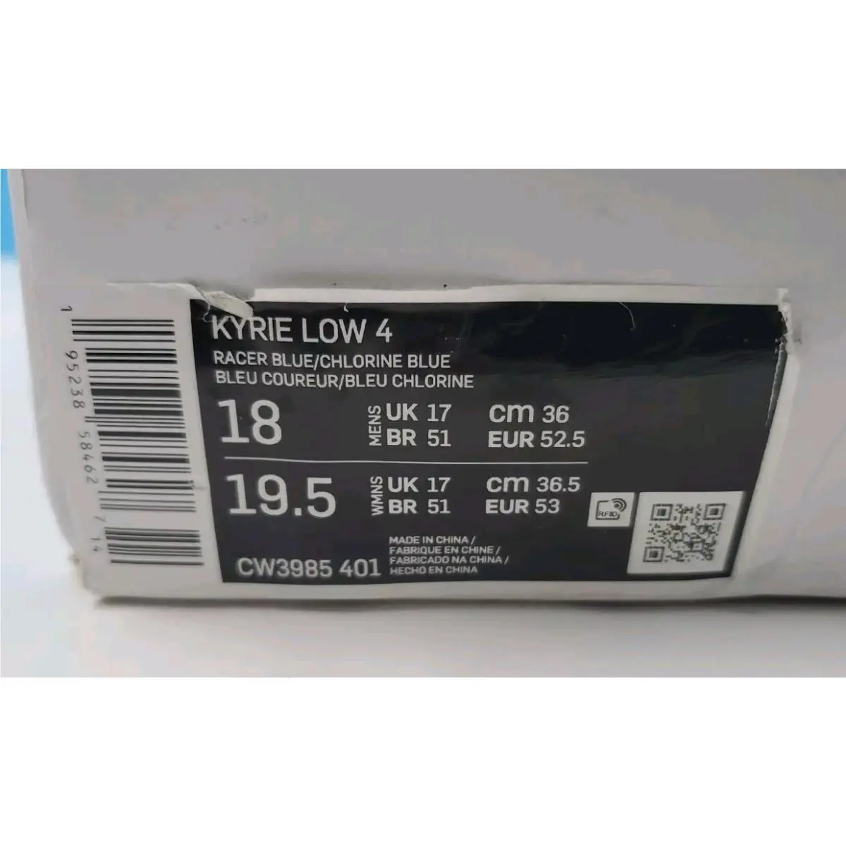 Nike shoes - Nike Kyrie Low - Kyrie Low - CW3985-401 - Multicolor, Manufacturer: Racer Blue/Chlorine Blue/Arctic Punch (UPC: 0195238584627) 11