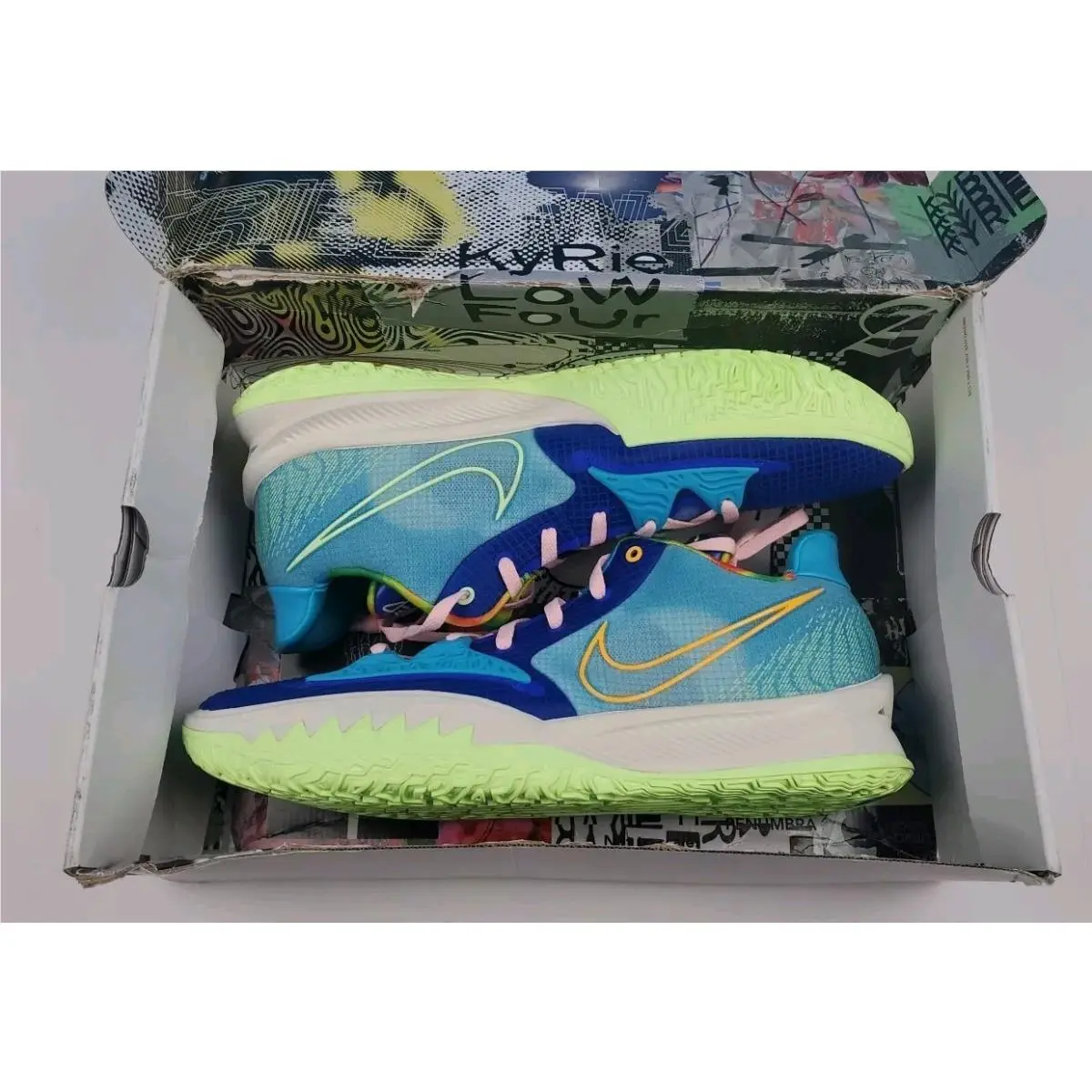 Nike shoes - Nike Kyrie Low - Kyrie Low - CW3985-401 - Multicolor, Manufacturer: Racer Blue/Chlorine Blue/Arctic Punch (UPC: 0195238584627) 10